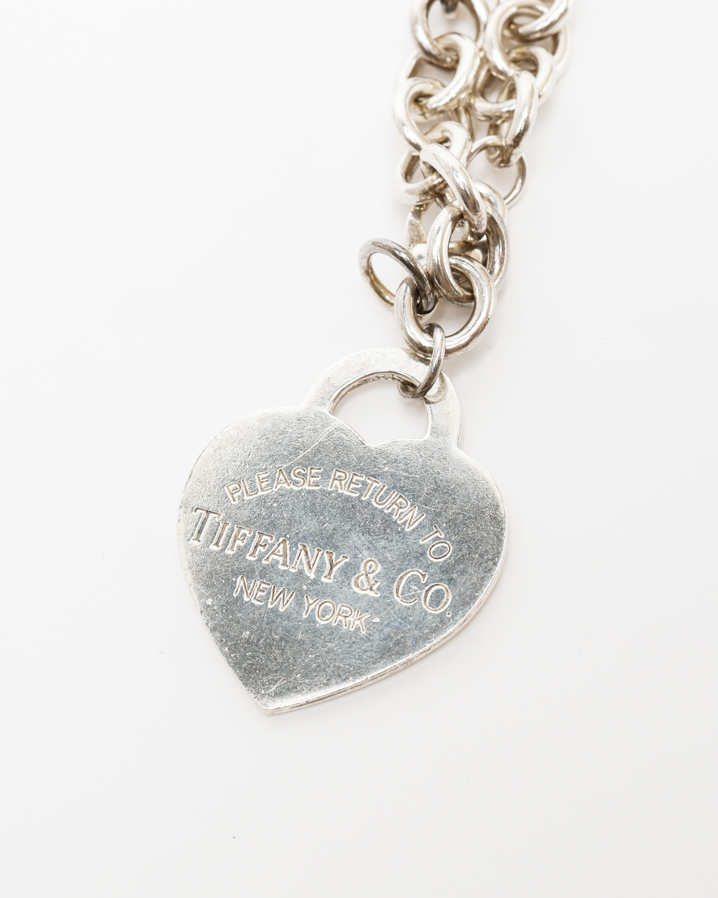Tiffany & Co Return To Tiffany Heart Charm Silver Bracelet