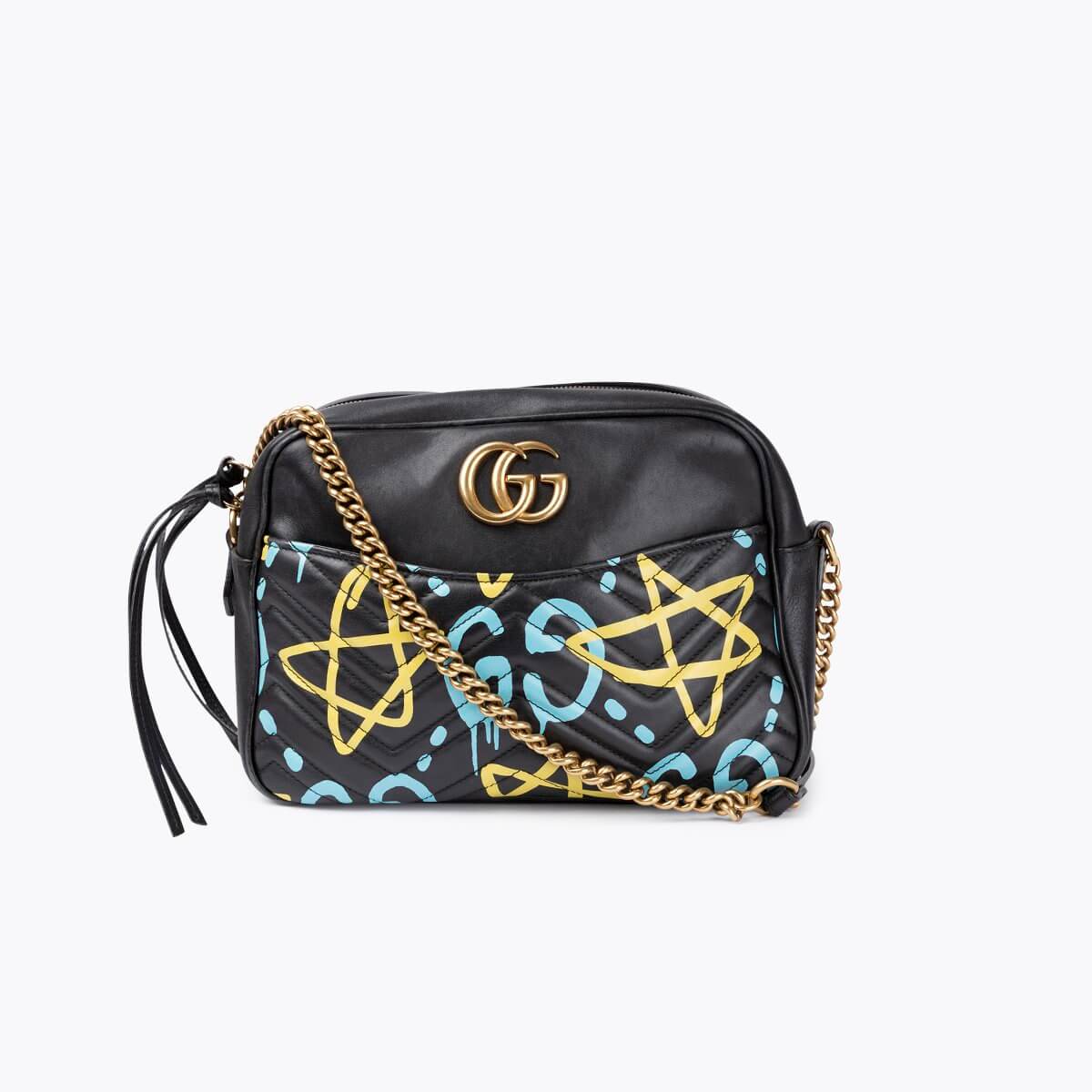 GUCCI GG Marmont Ghost Graffiti Bag