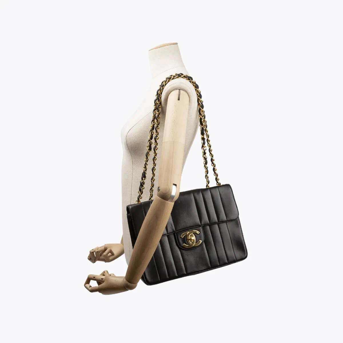 Pre-owned Chanel Jumbo Vertical Quilted Single Flap Bag