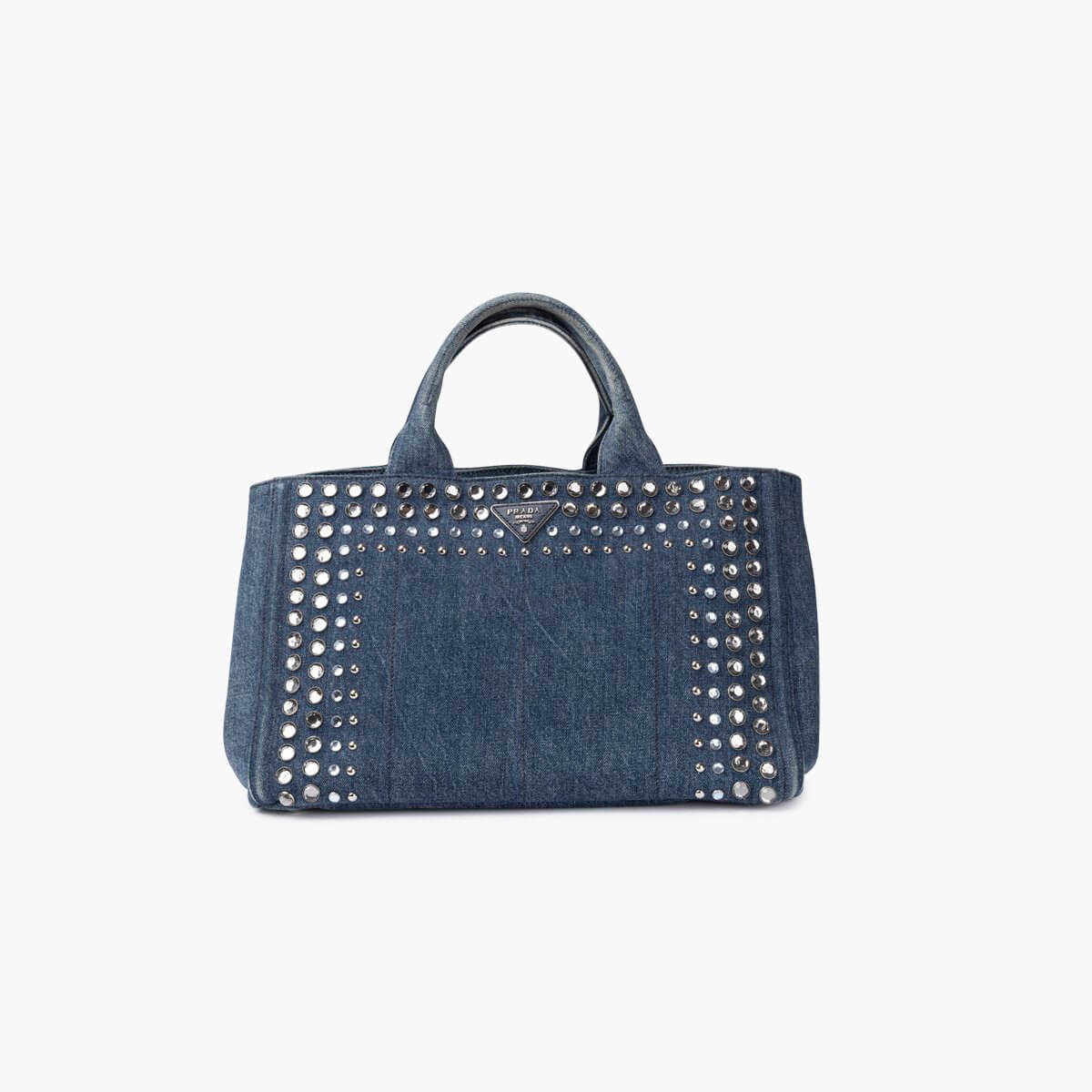 PRADA Bijoux Denim Tote