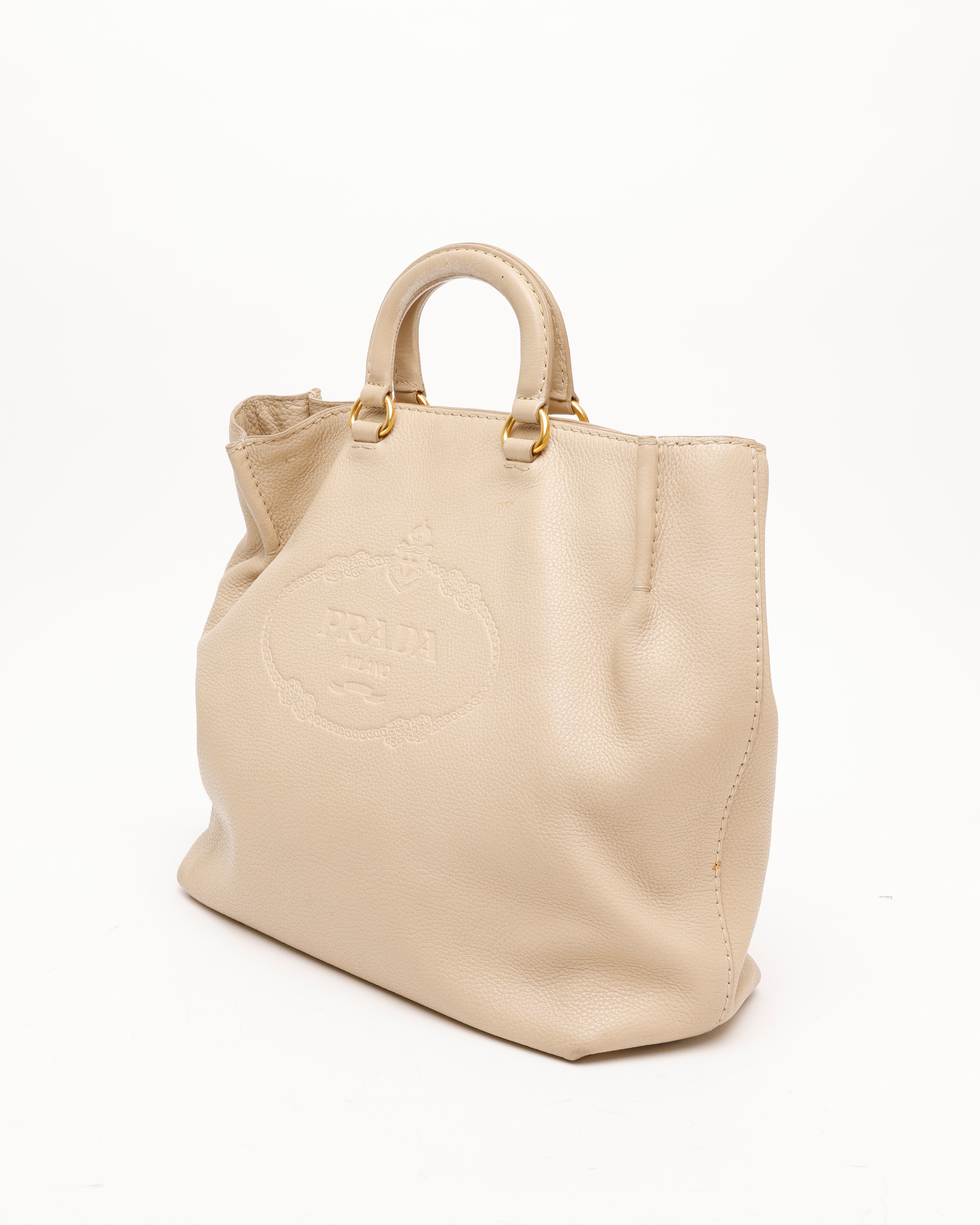 Prada Vitello Daino Tote Bag