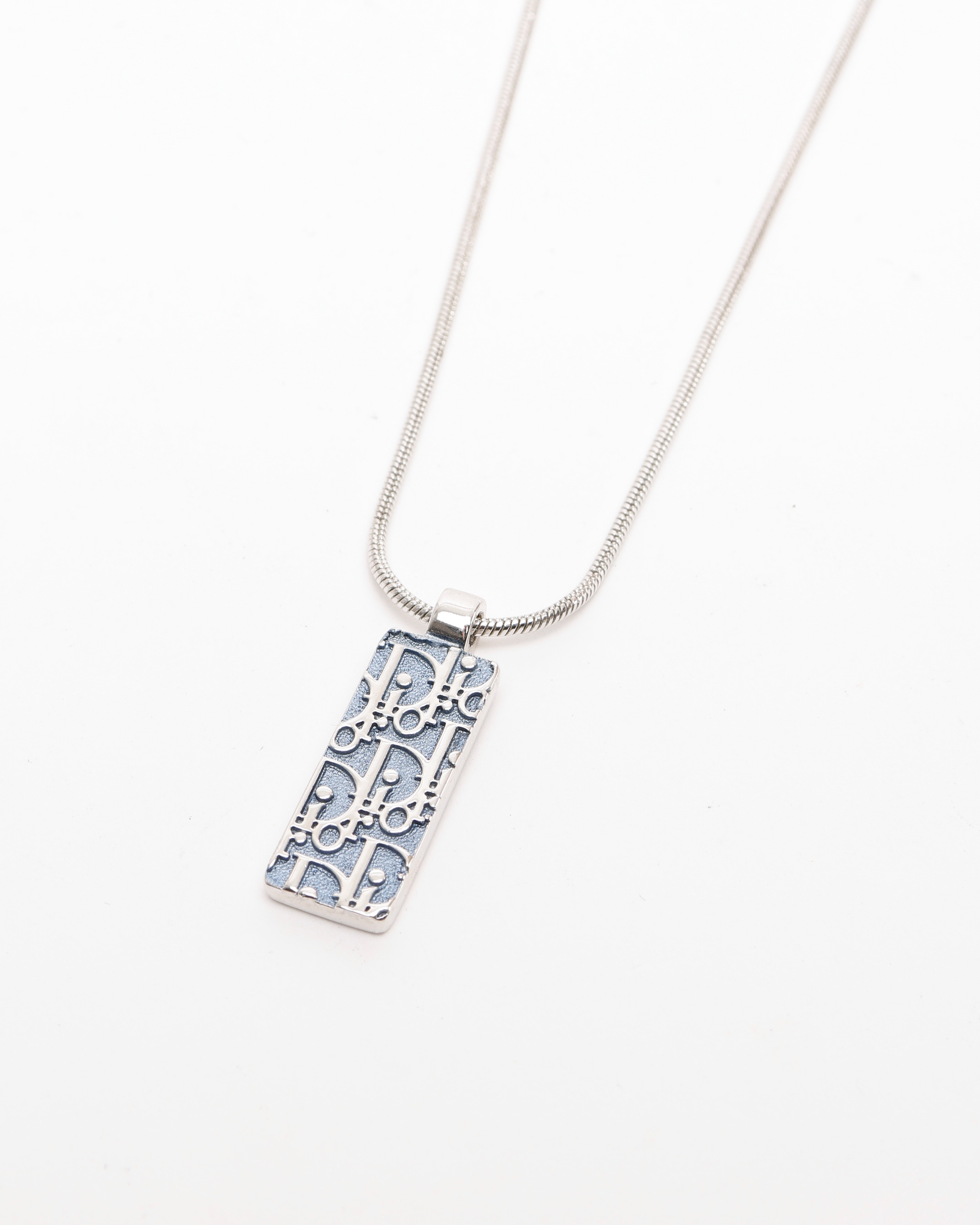 Dior Christian Rhinestone Plate Necklace