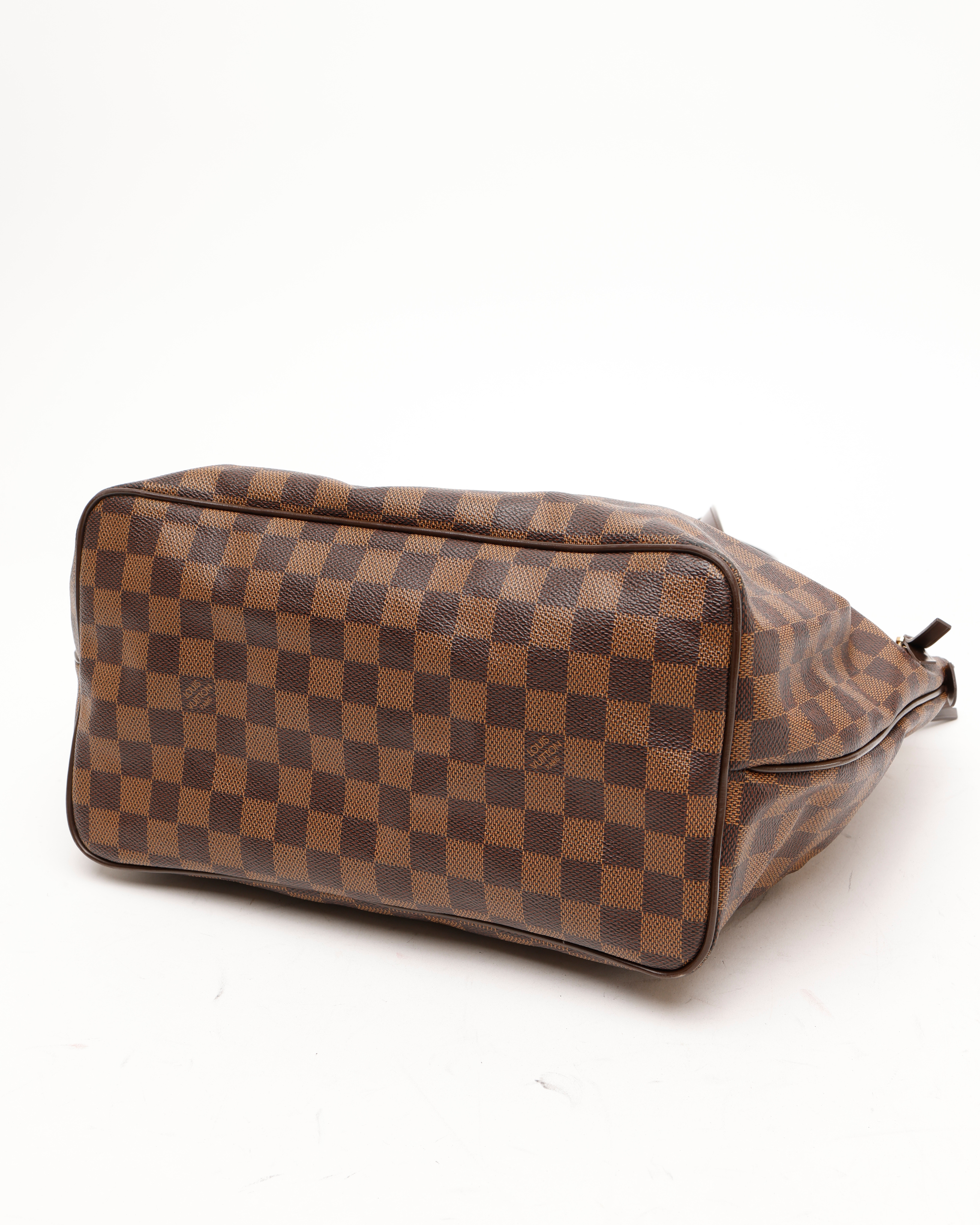 Pre-owned Louis Vuitton Damier Ebene Westminster Pm In Brown