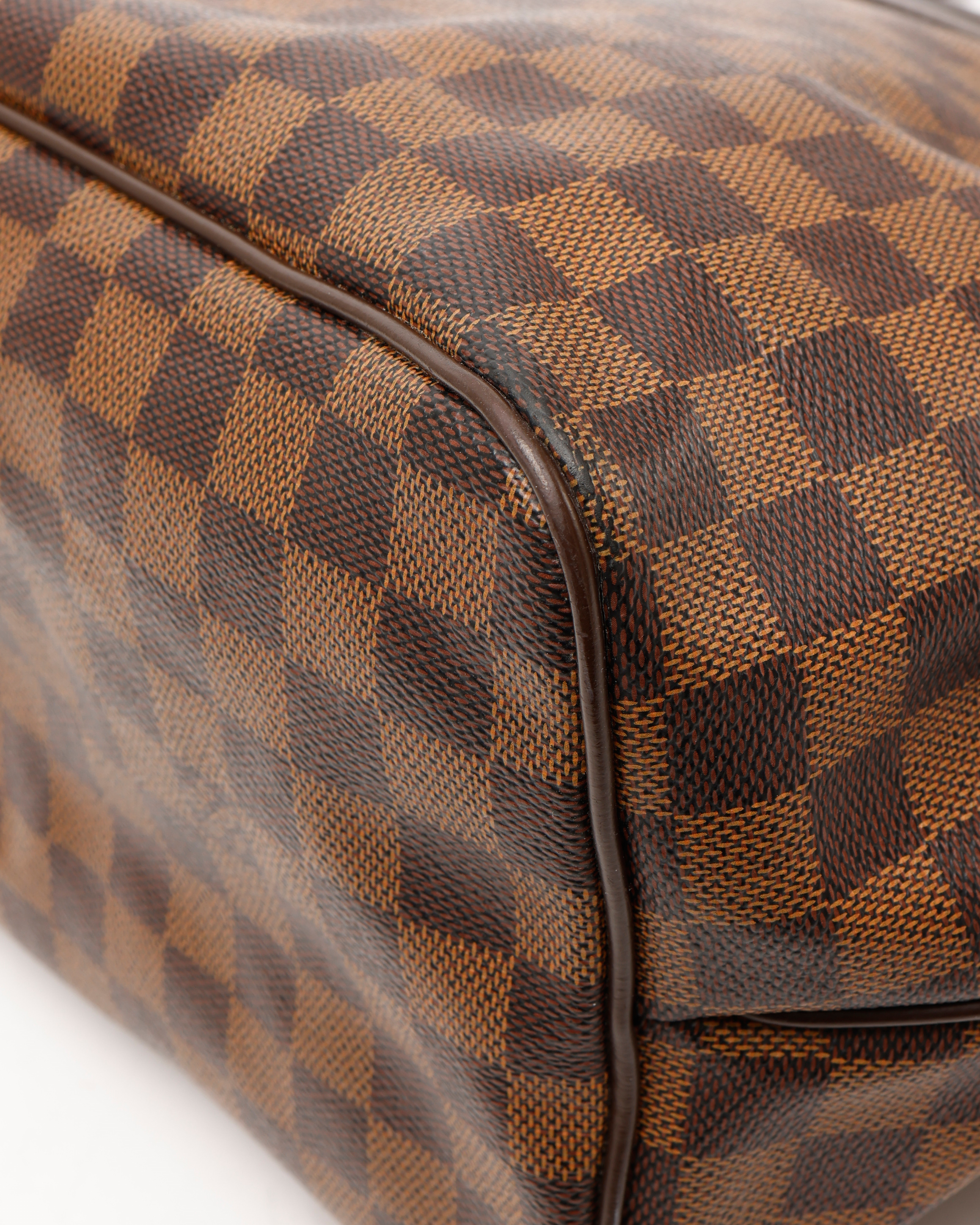 Pre-owned Louis Vuitton Damier Ebene Westminster Pm In Brown