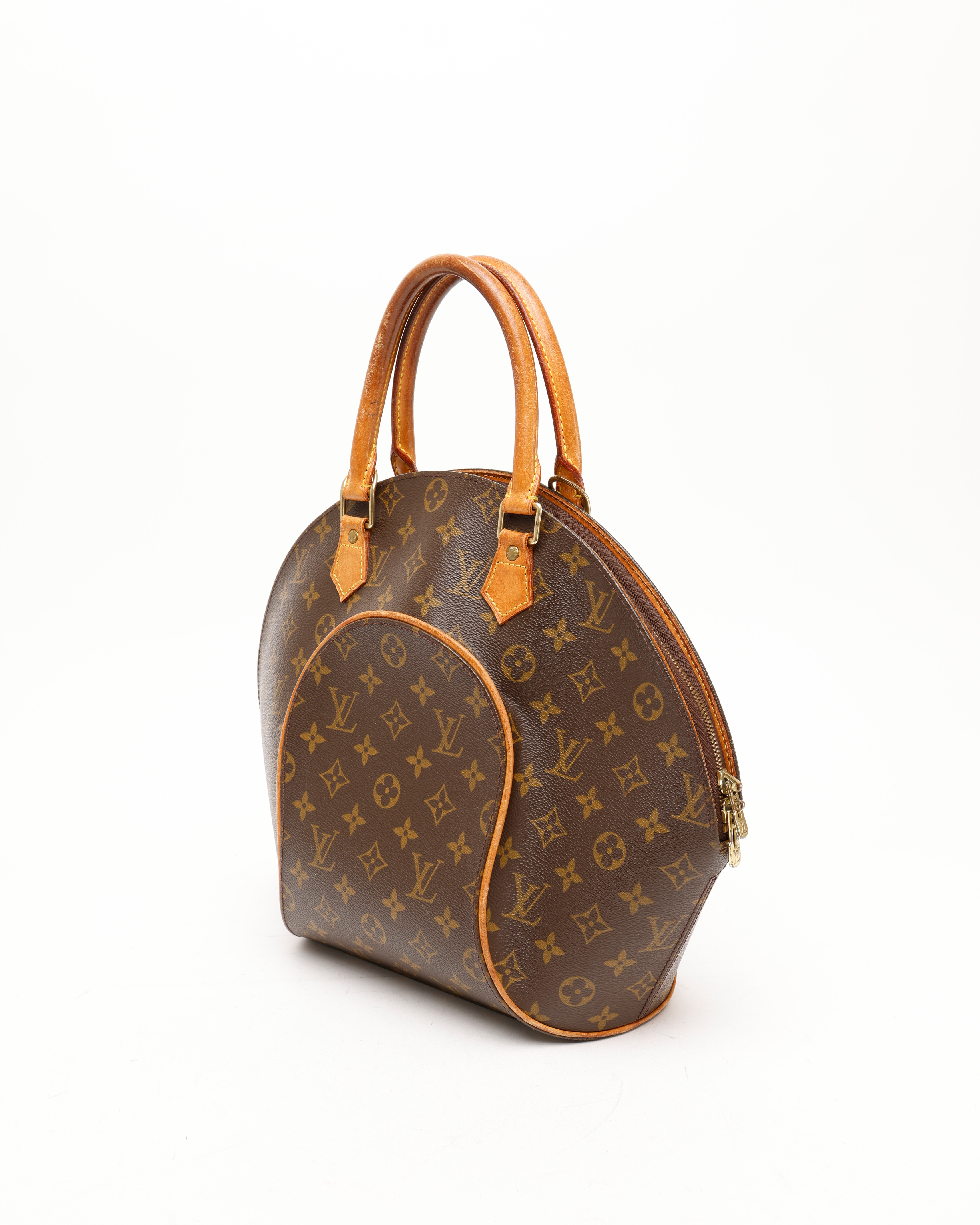 Pre-owned Louis Vuitton Monogram Ellipse Mm Bag In Brown