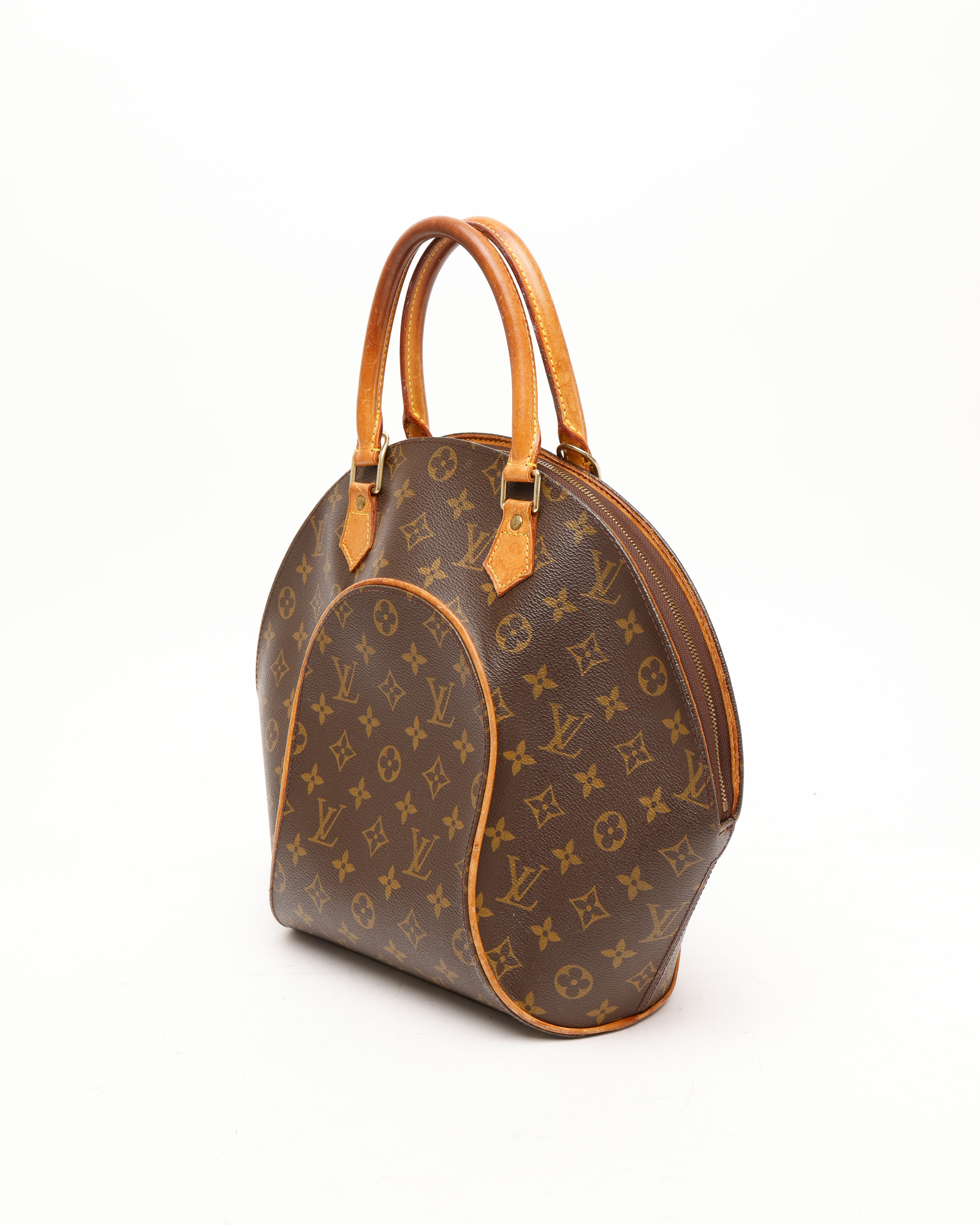 Pre-owned Louis Vuitton Monogram Ellipse Mm Bag In Brown