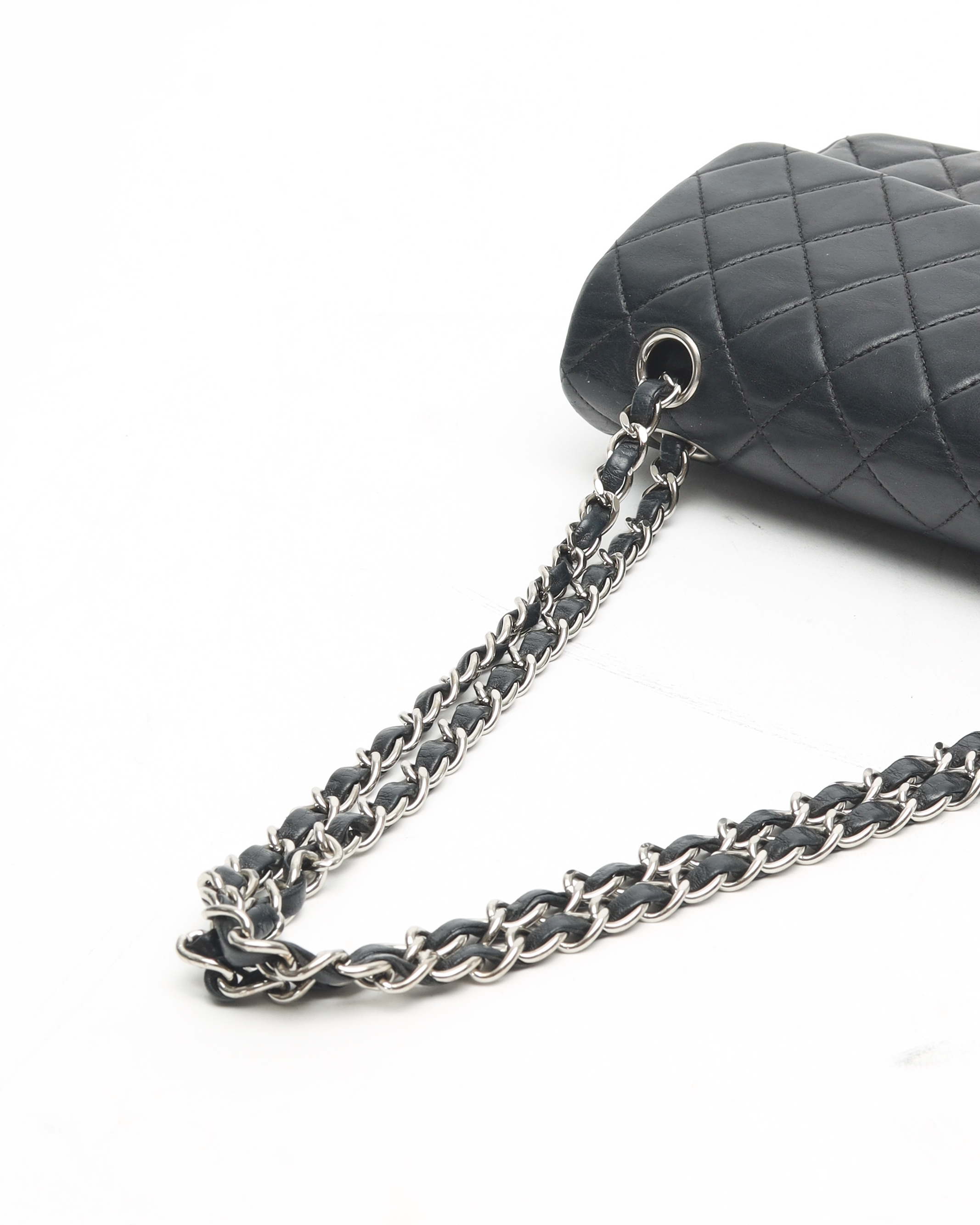 Pre-owned Chanel Classic Small Double Flap Bag In Black
