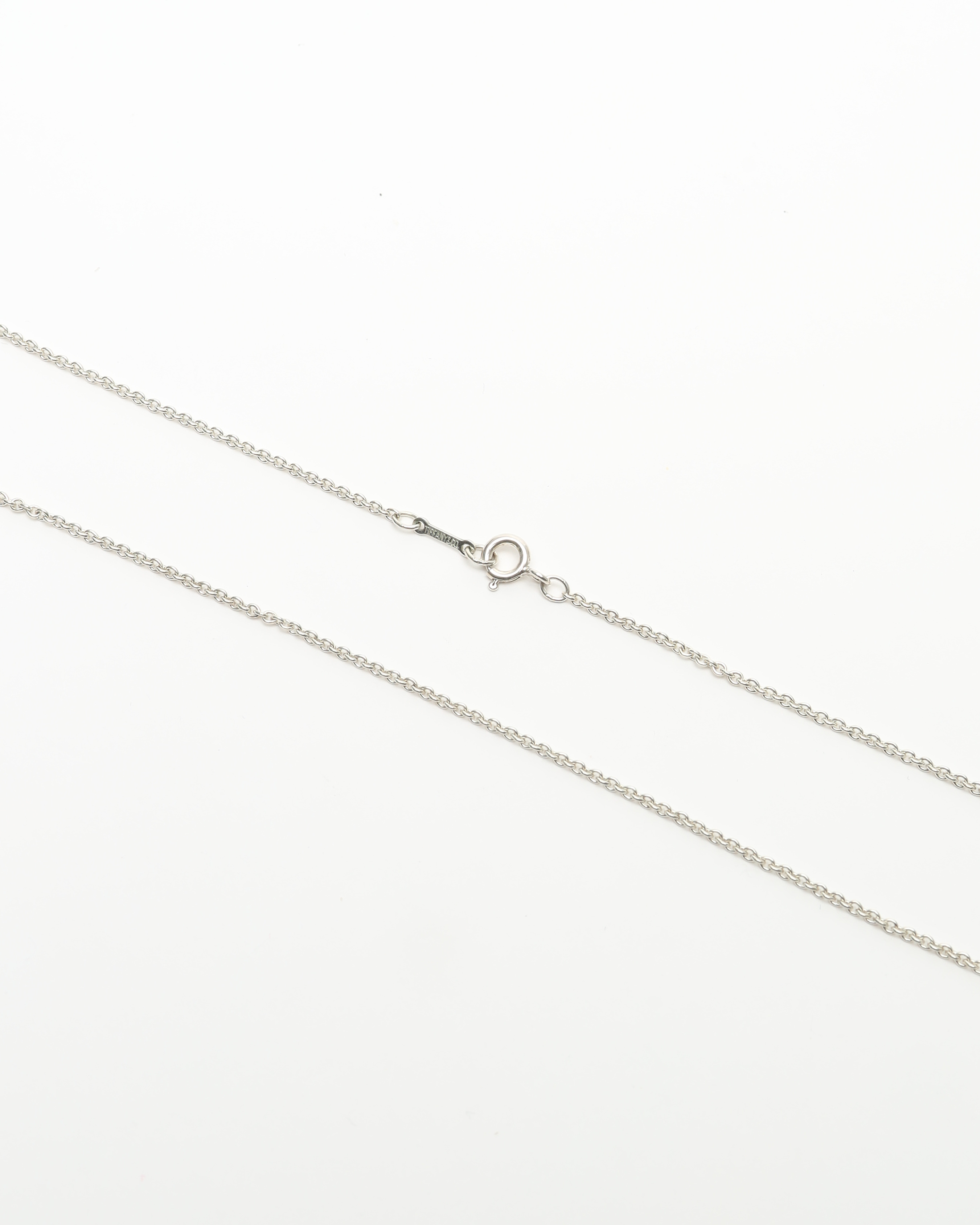 Tiffany & Co Open Heart Silver Necklace