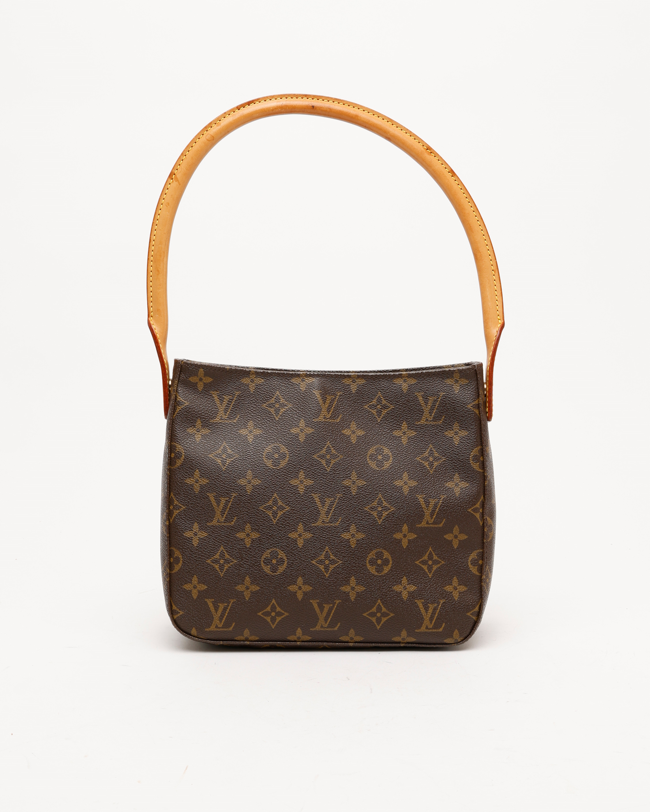 Pre-owned Louis Vuitton Monogram Looping Mm Bag In Brown
