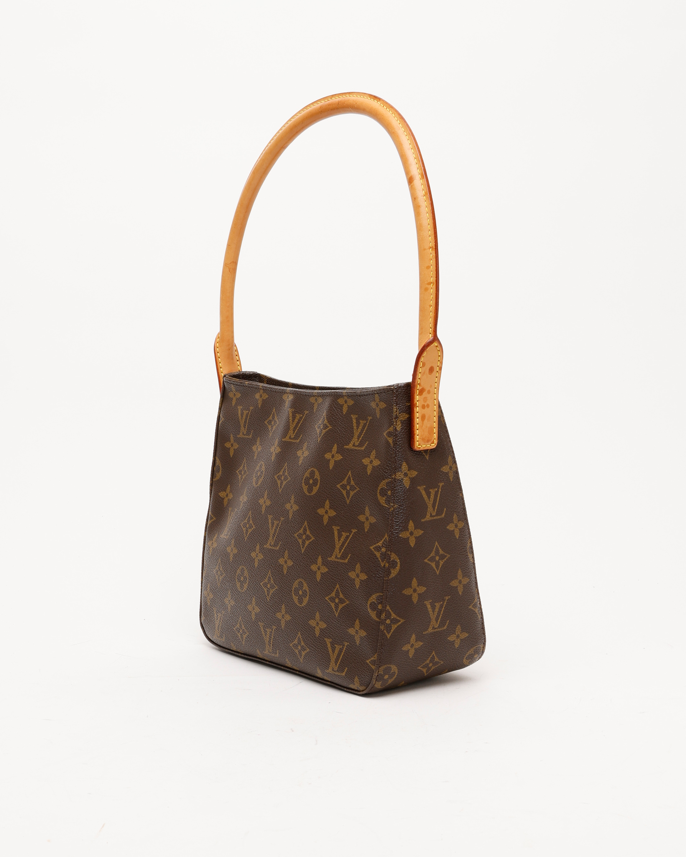 Pre-owned Louis Vuitton Monogram Looping Mm Bag In Brown