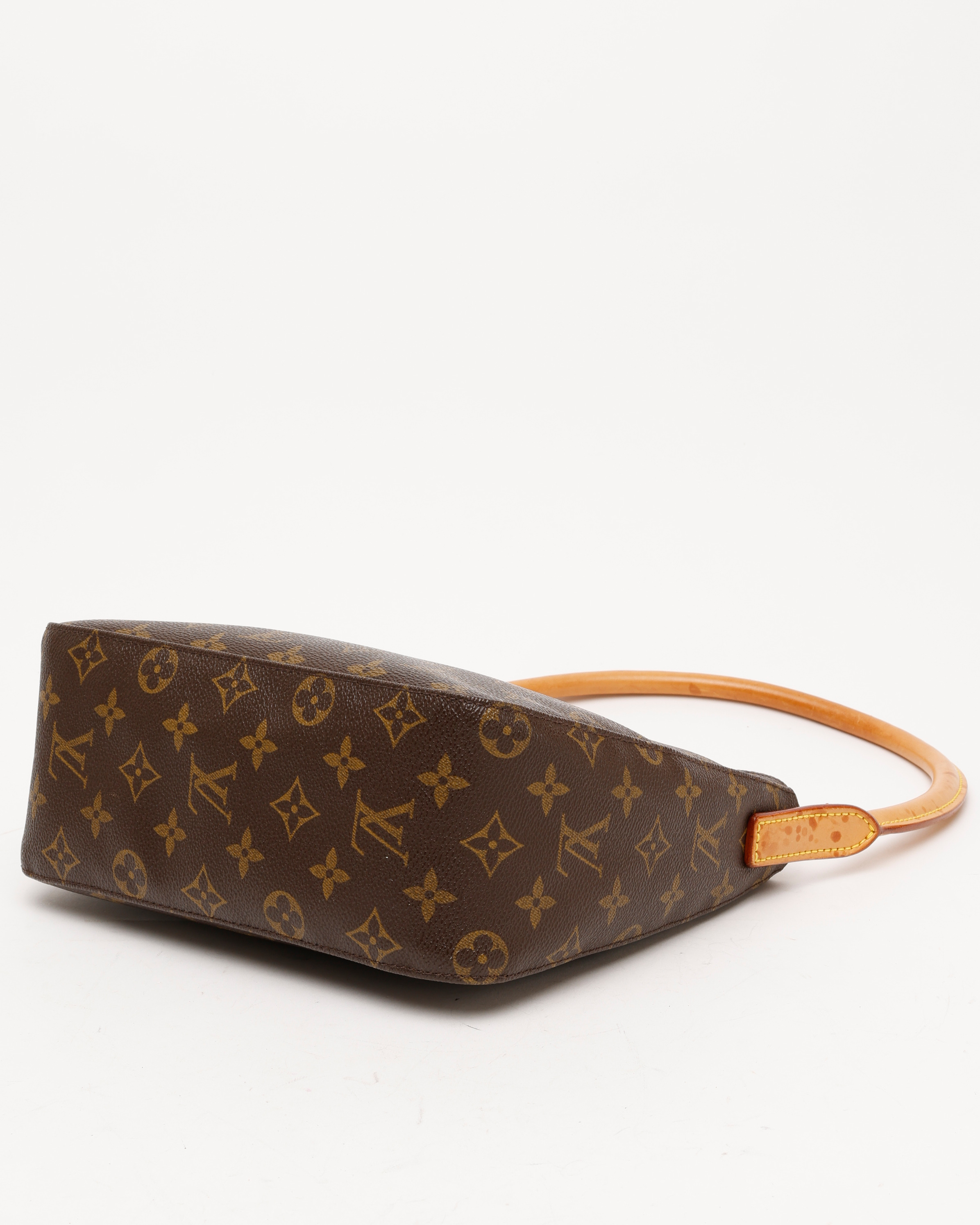 Pre-owned Louis Vuitton Monogram Looping Mm Bag In Brown
