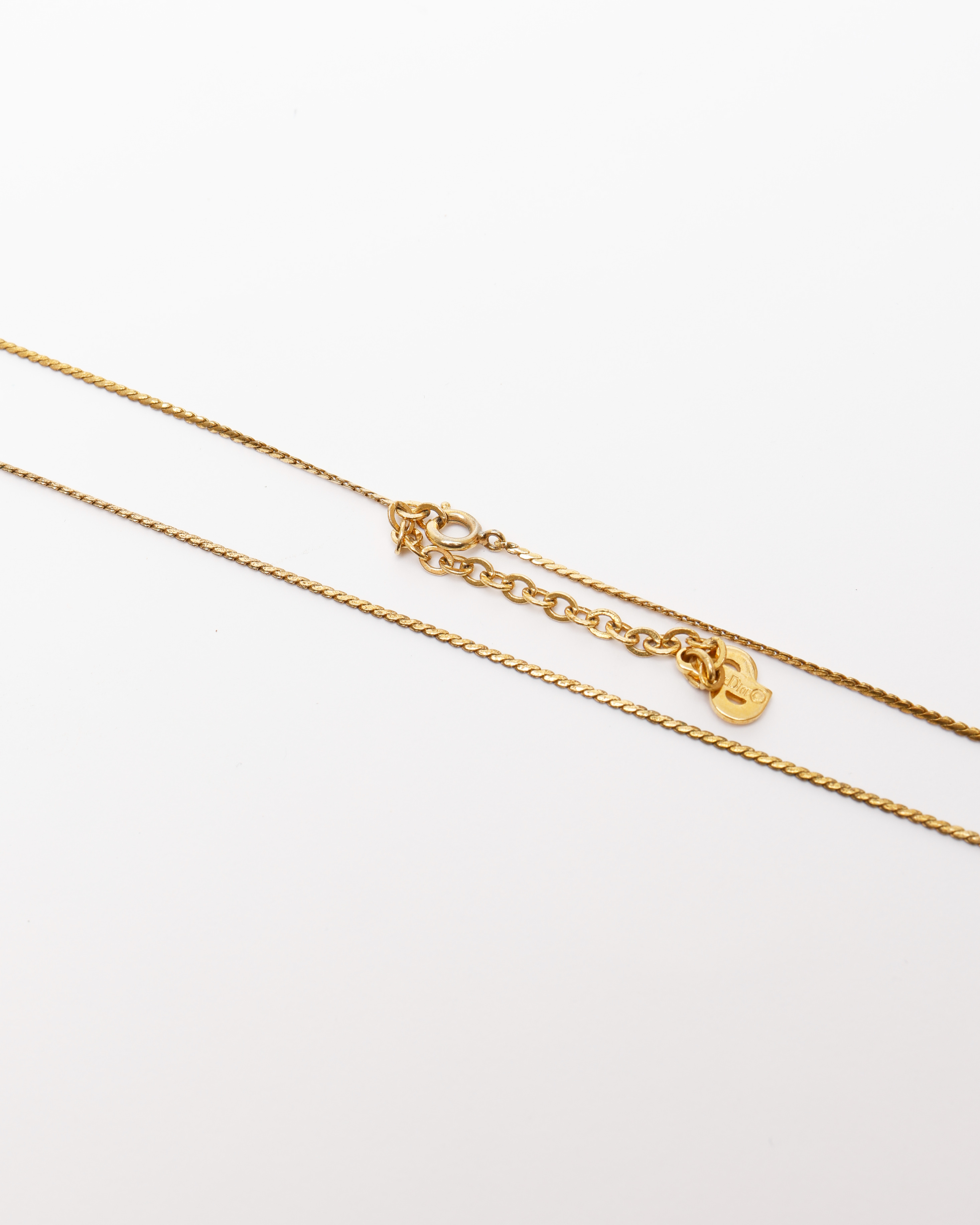 Dior Christian  Cd Rhinestone Necklace