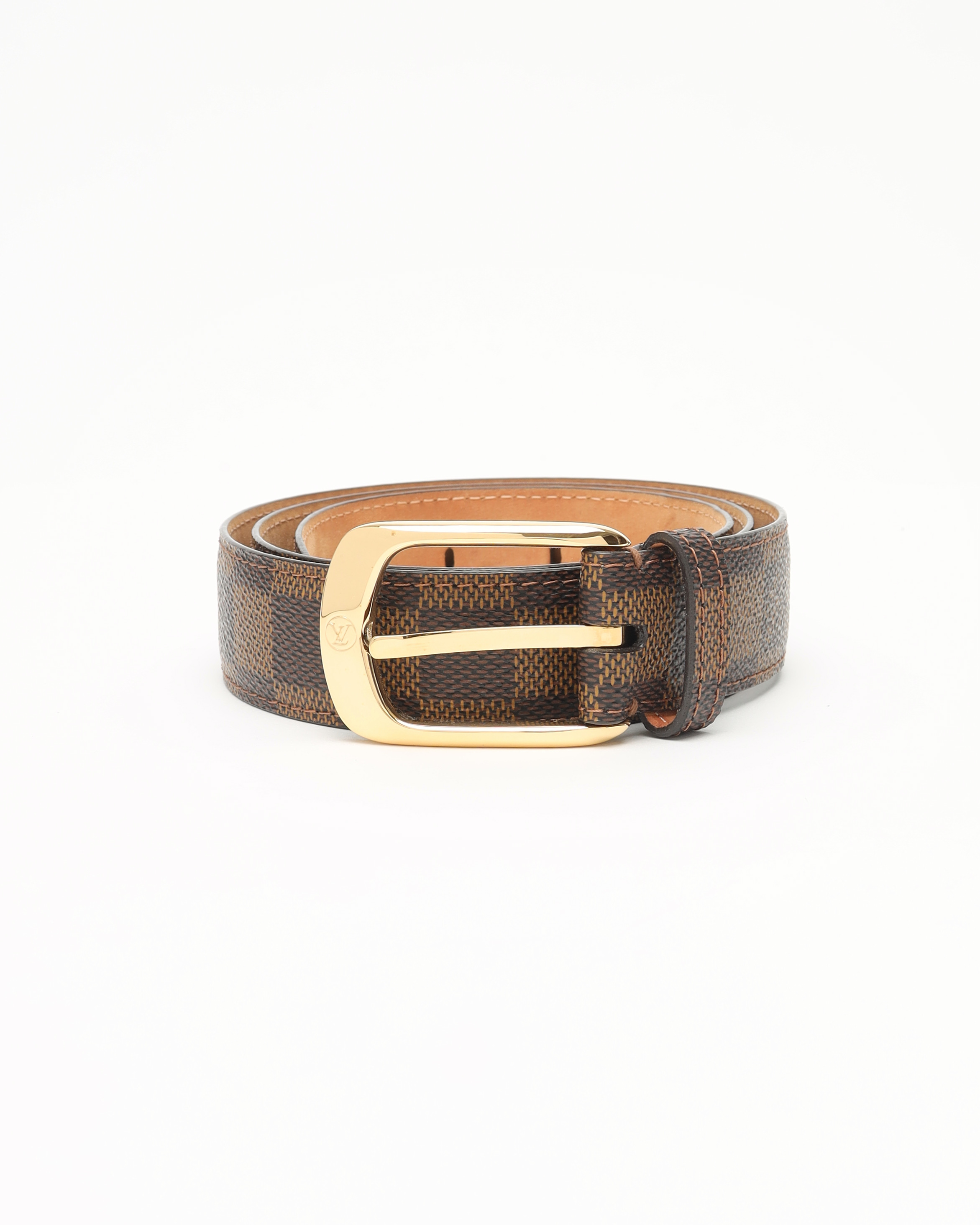 Pre-owned Louis Vuitton Centure Ellipse In Brown