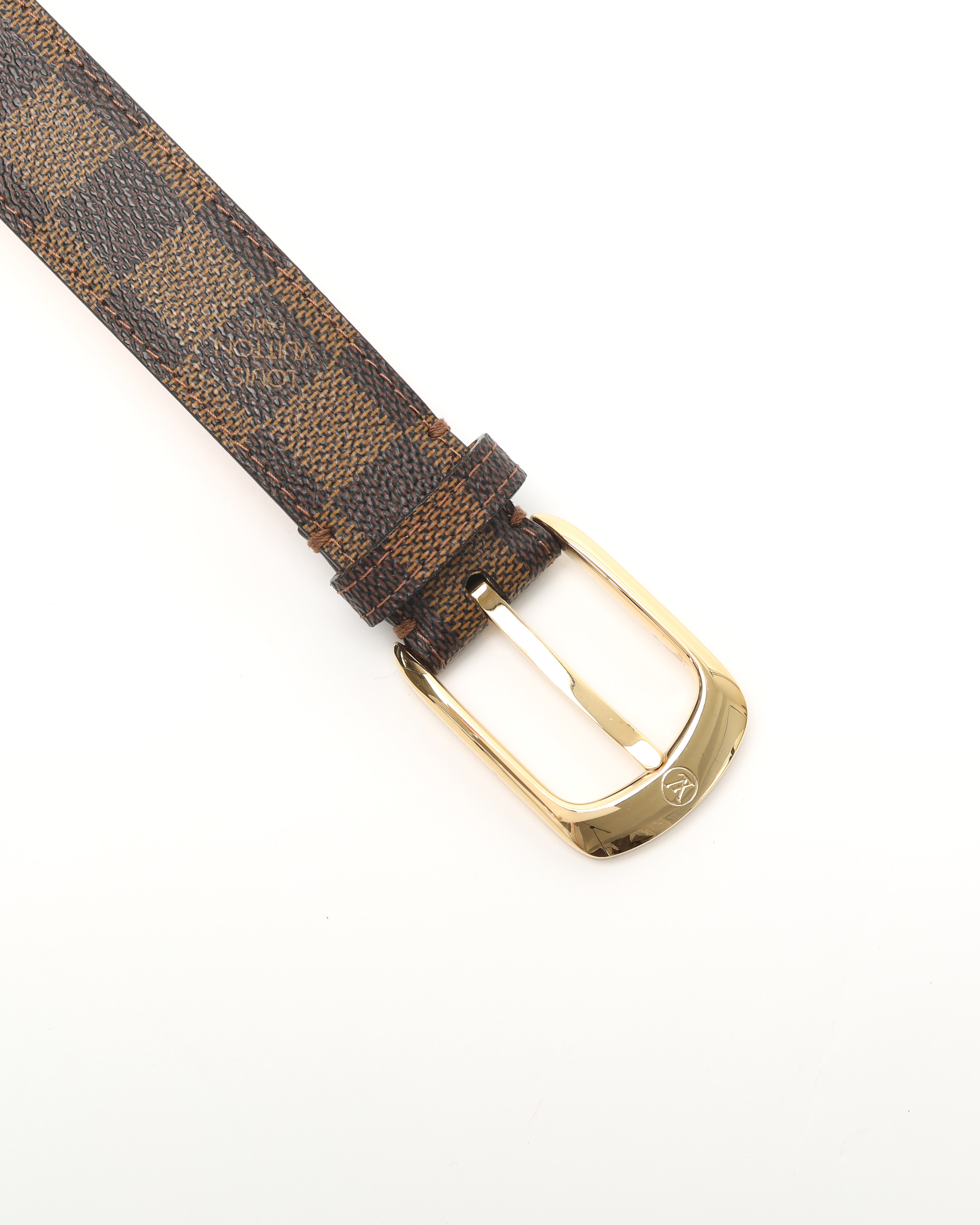 Pre-owned Louis Vuitton Centure Ellipse In Brown