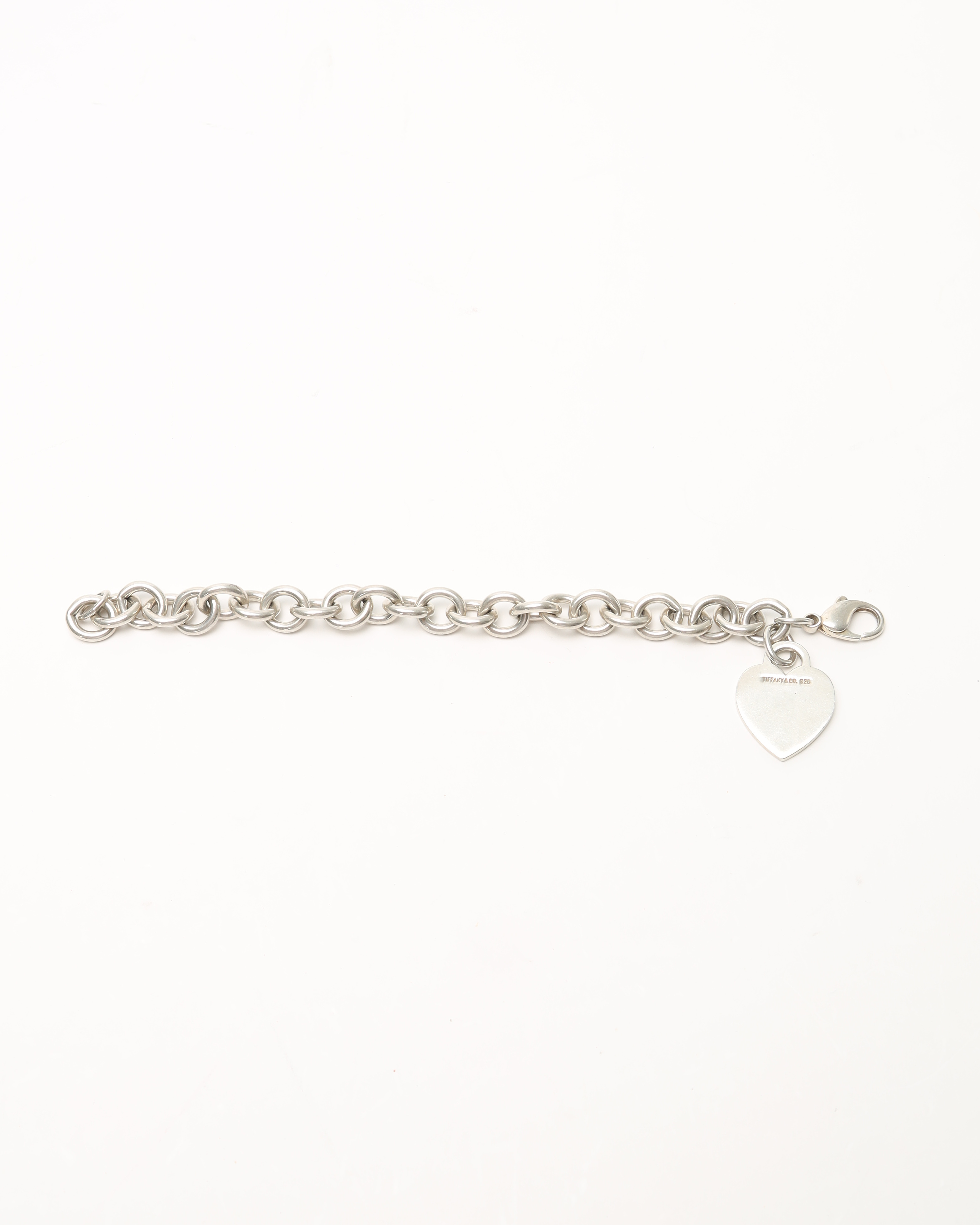 Tiffany & Co Return To Tiffany Heart Charm Silver Bracelet