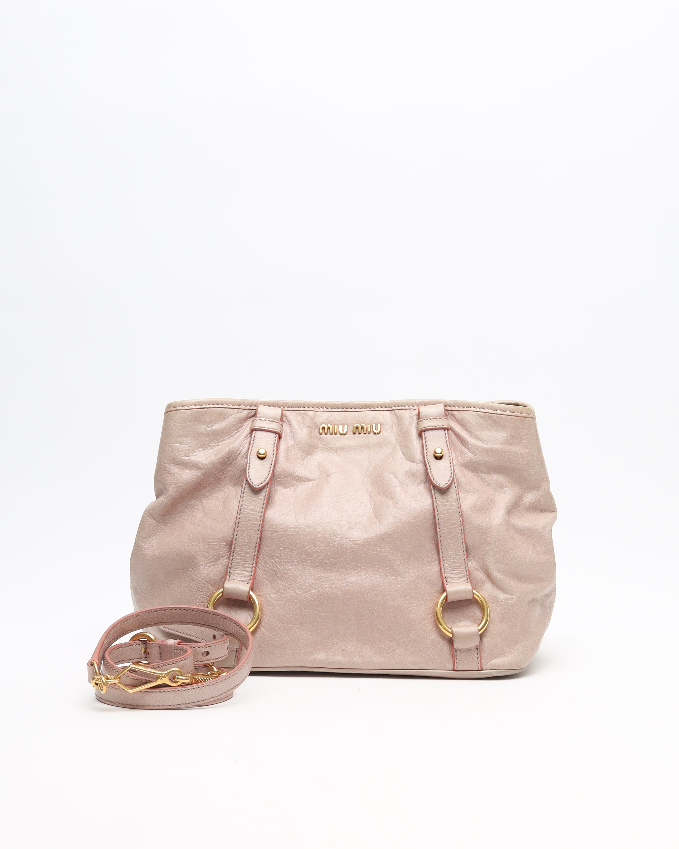 Miu Miu Vitello Shine Tote Bag
