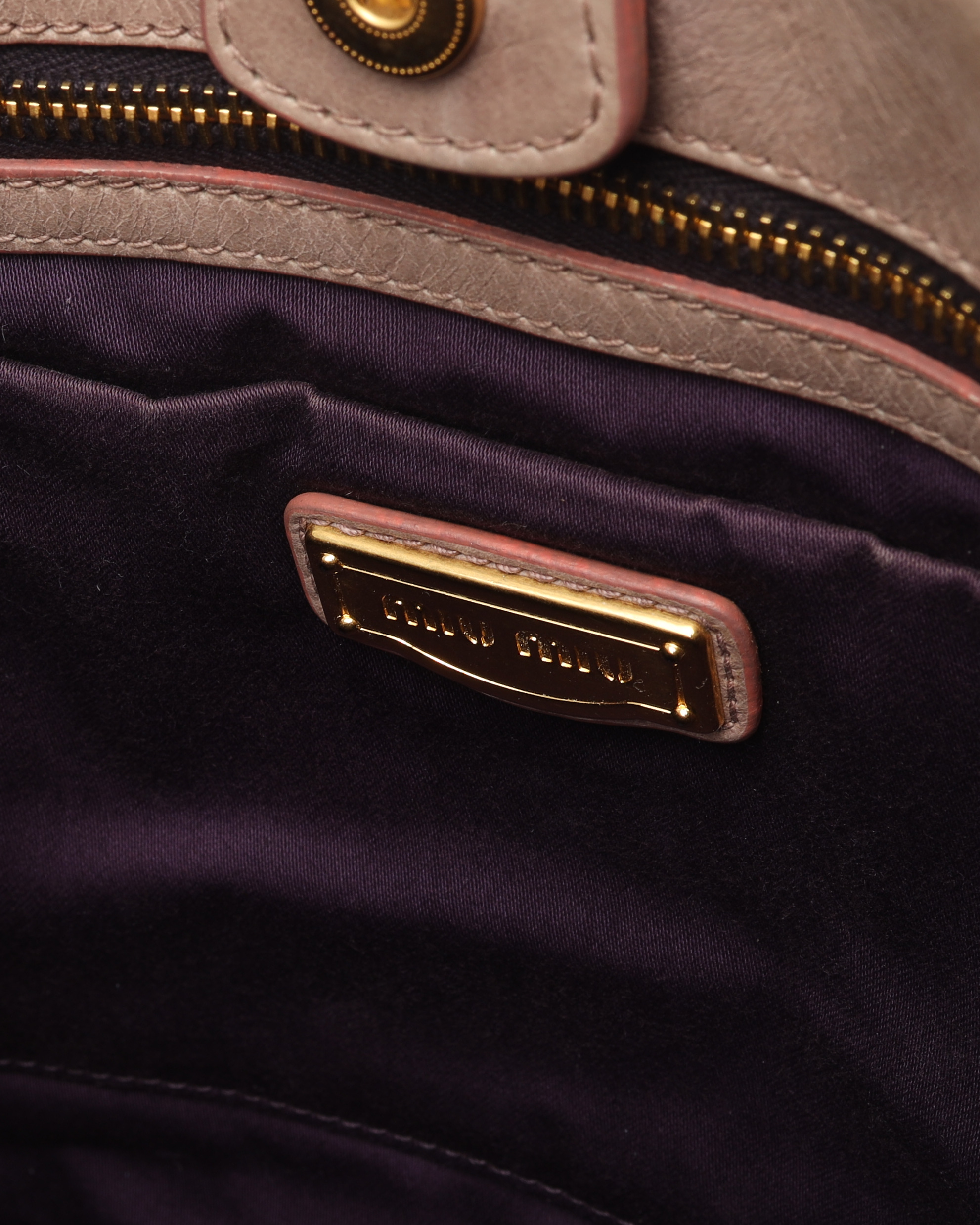 Miu Miu Vitello Shine Tote Bag