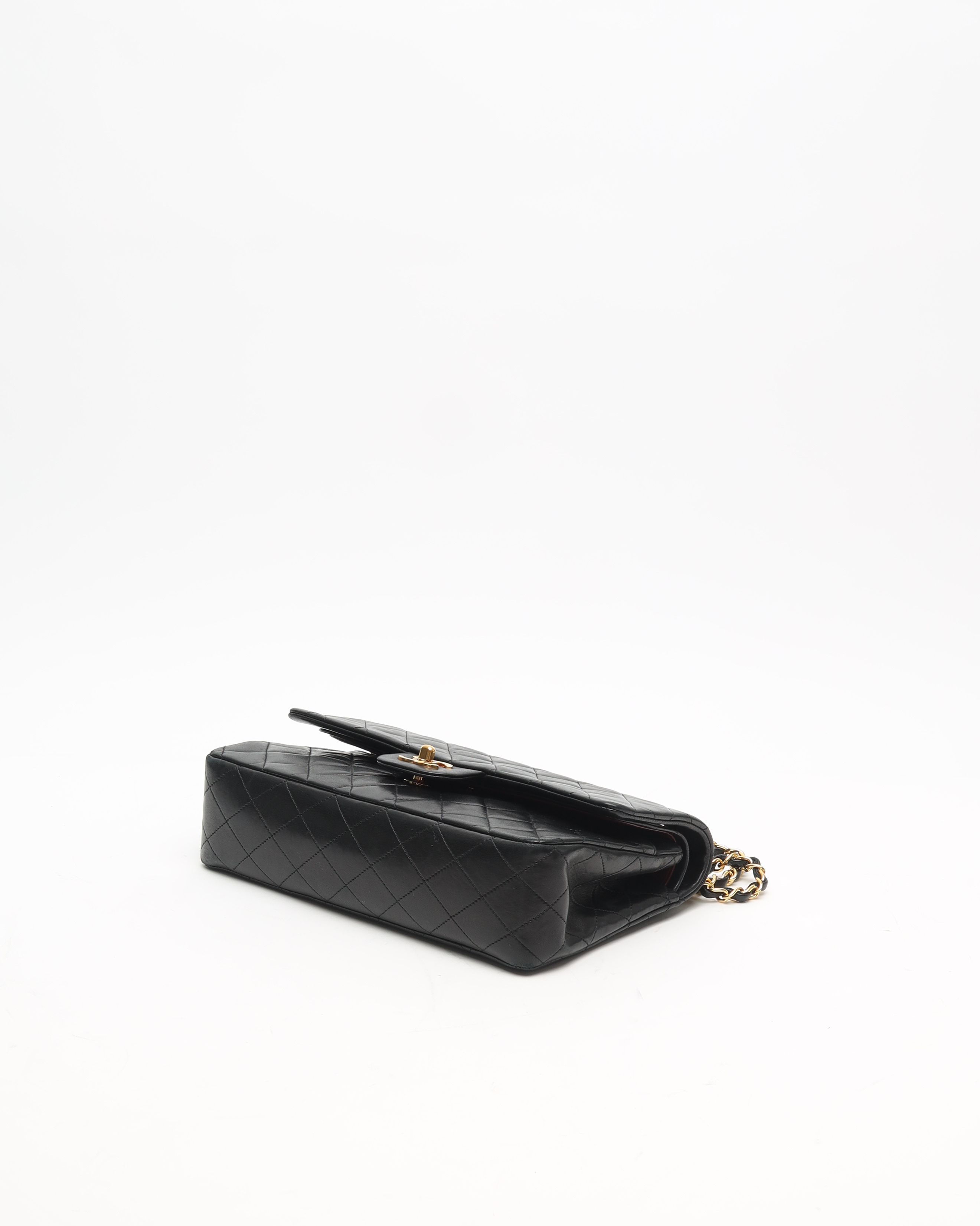 Pre-owned Chanel Classic Medium Double Flap Bag In Black