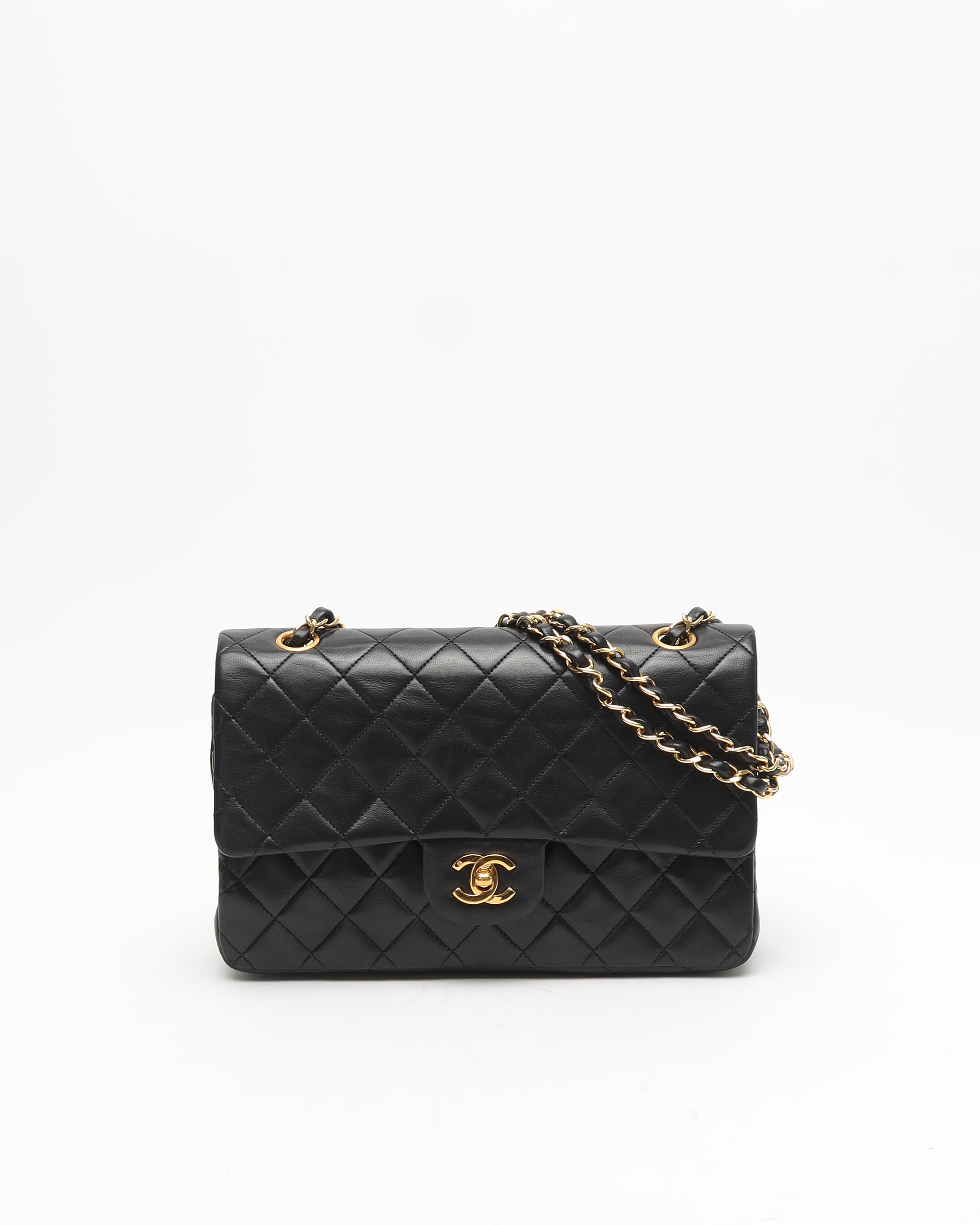 Pre-owned Chanel Classic Medium Double Flap Bag In Black