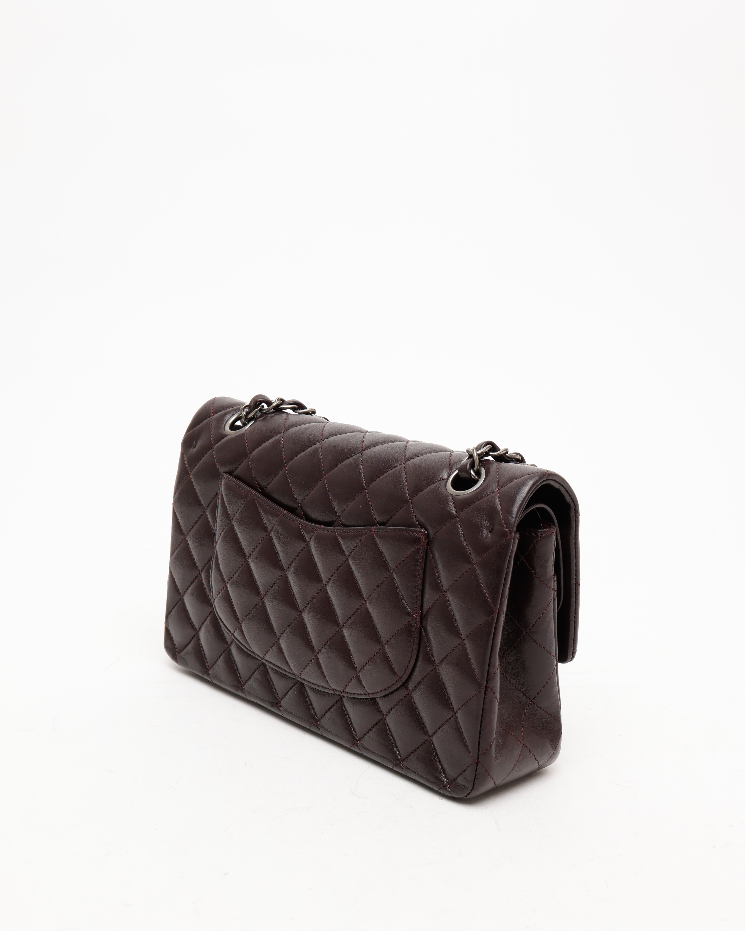 Pre-owned Chanel Medium Classic Double Flap Bag In Brown