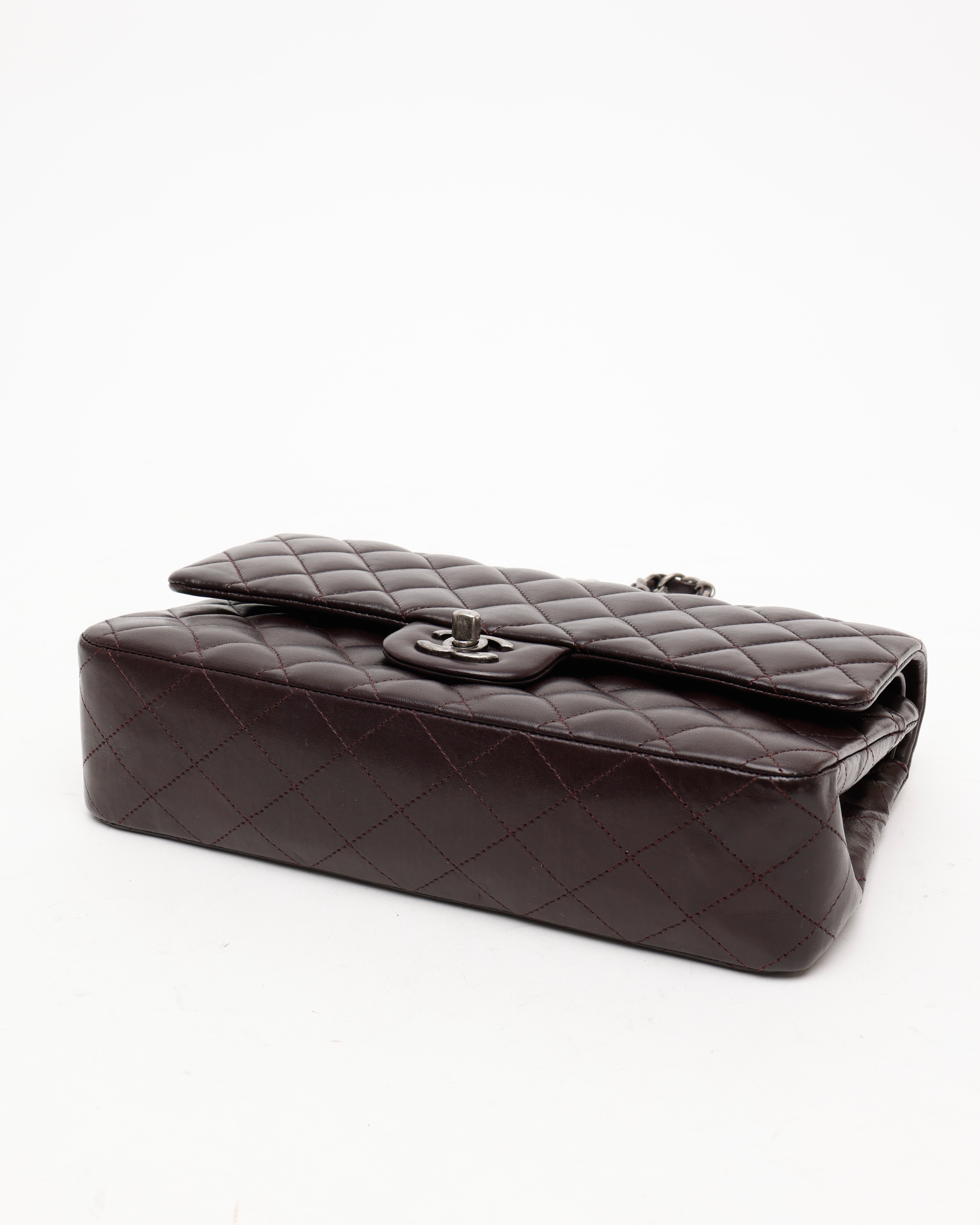 Pre-owned Chanel Medium Classic Double Flap Bag In Brown