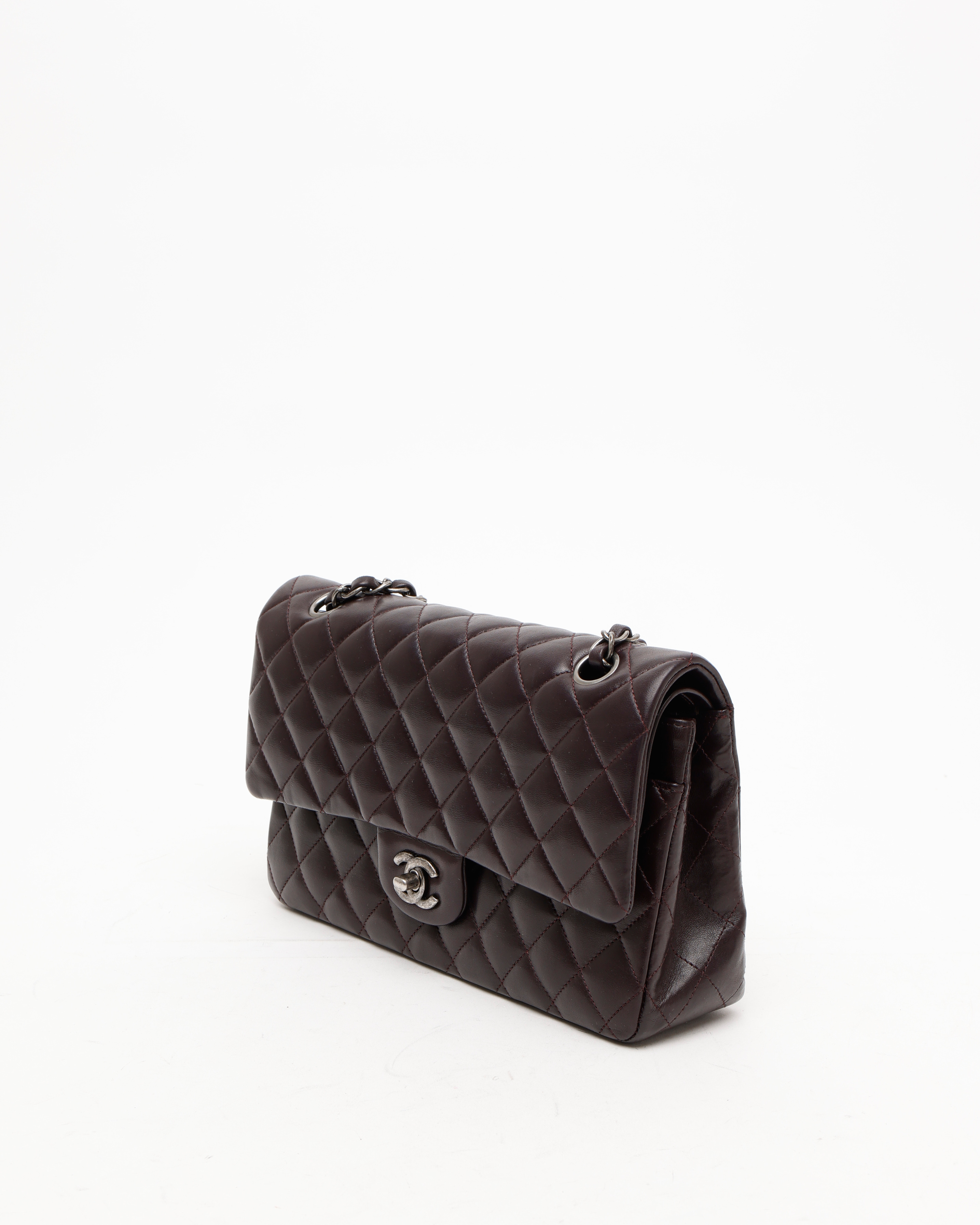 Pre-owned Chanel Medium Classic Double Flap Bag In Brown