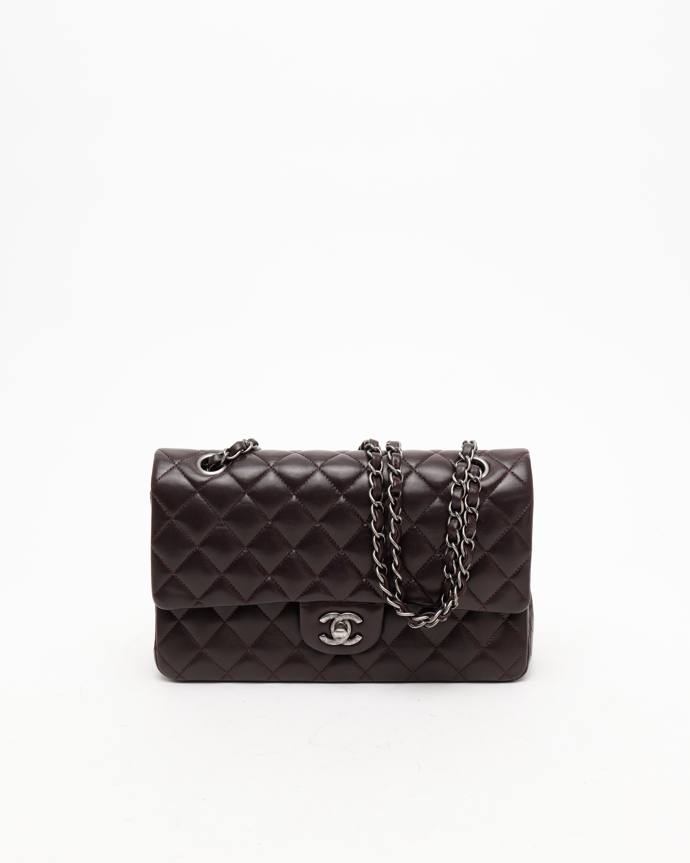 Pre-owned Chanel Medium Classic Double Flap Bag In Brown