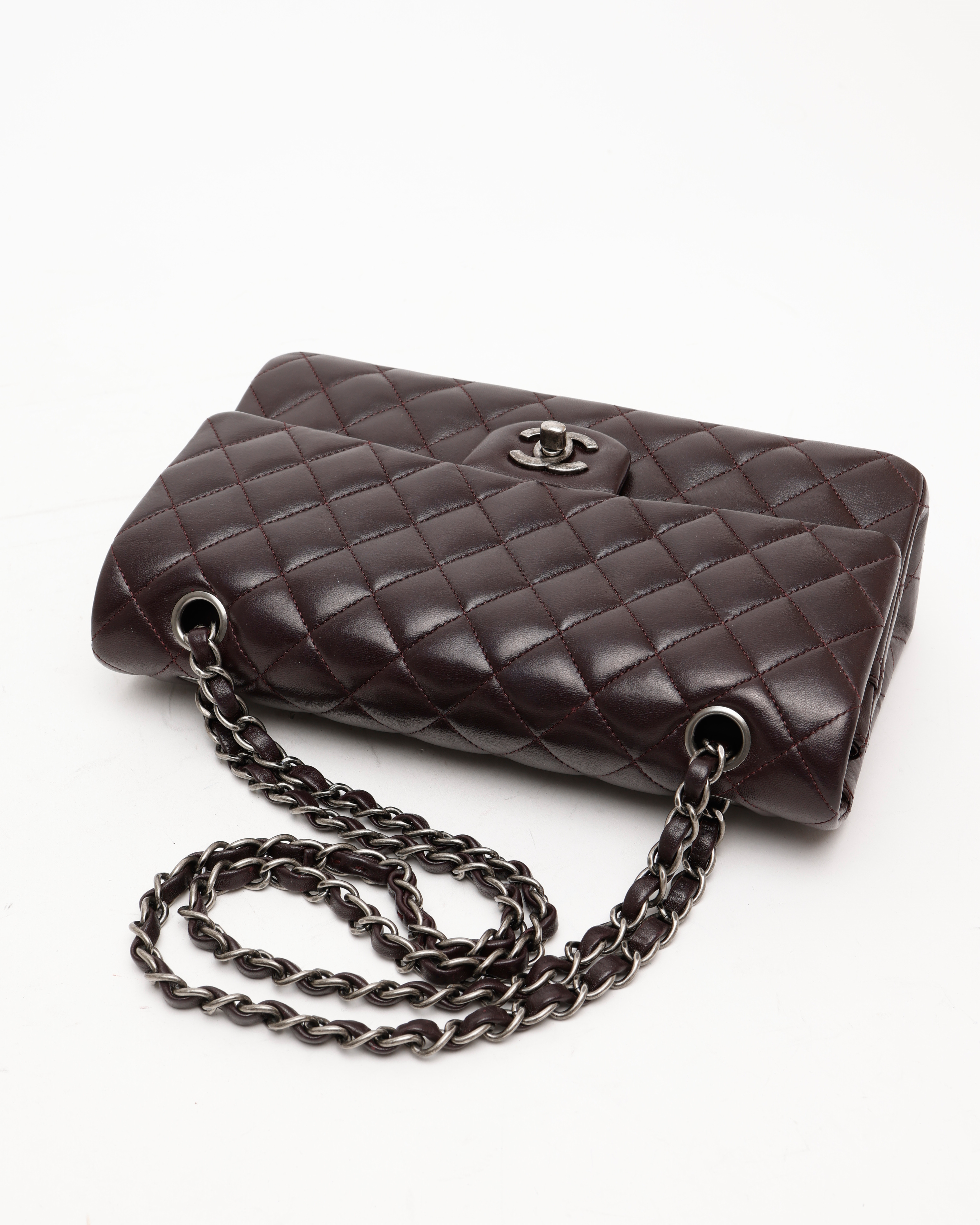 Pre-owned Chanel Medium Classic Double Flap Bag In Brown