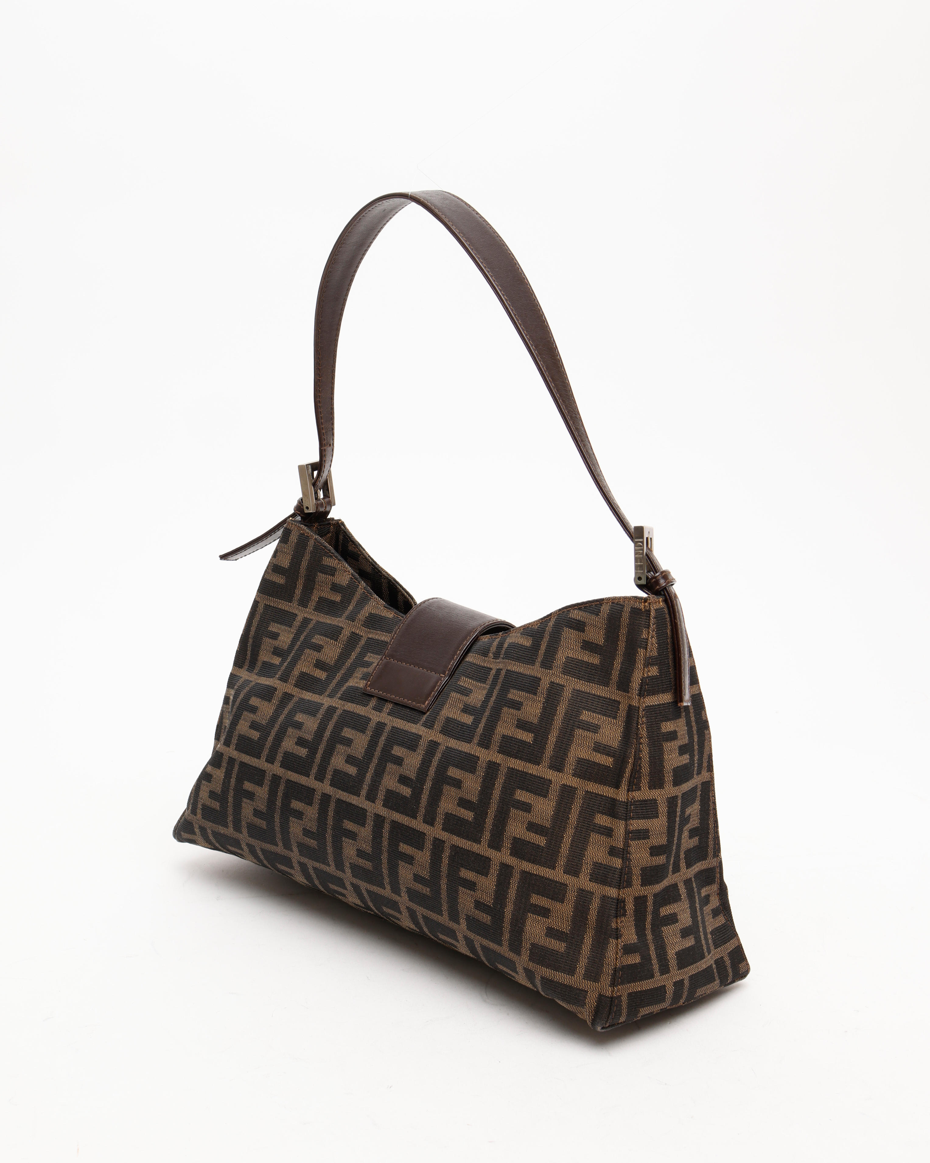 Shop Fendi Zucca Hobo Bag