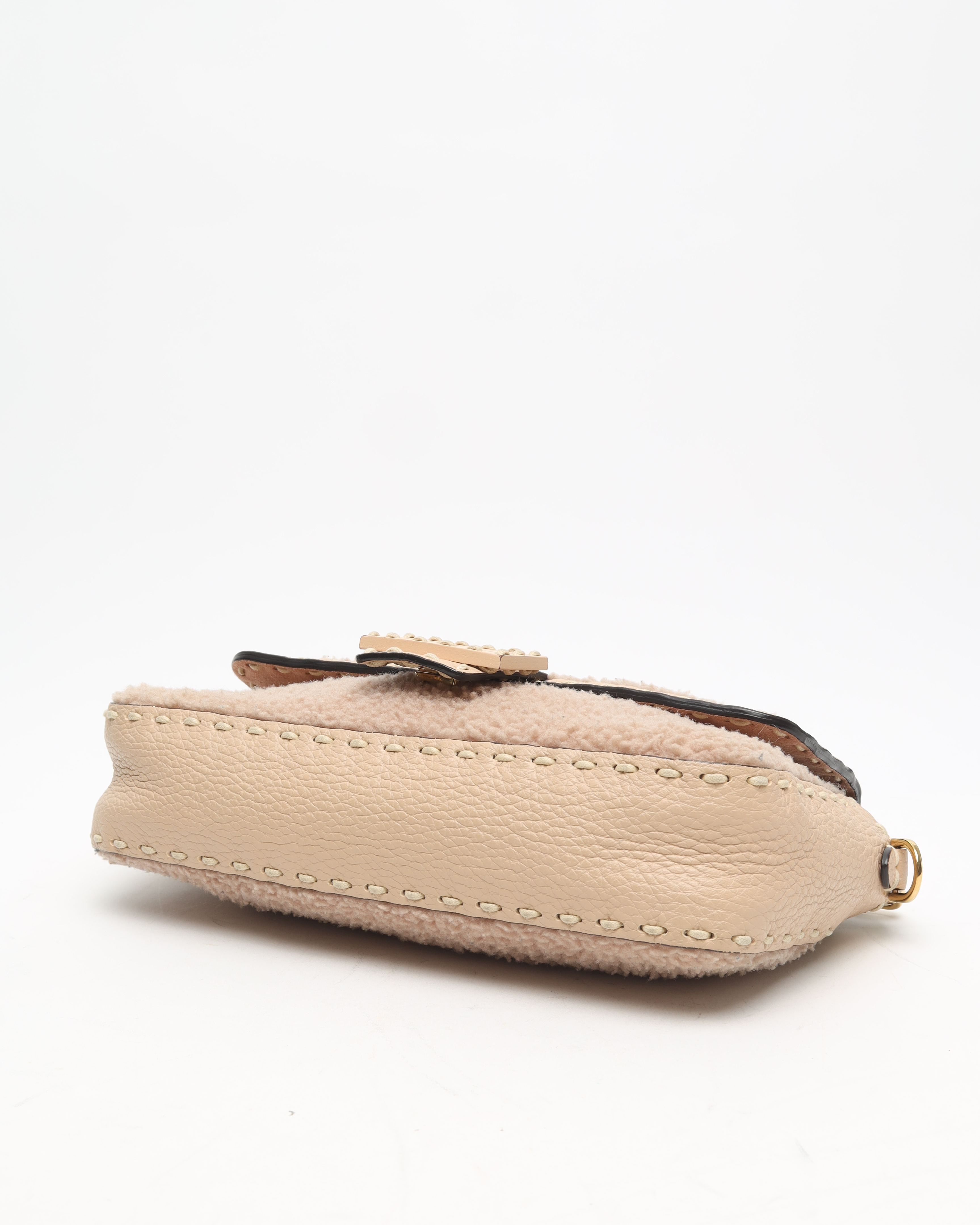 Fendi Iconic Shearling Medium Baguette Bag