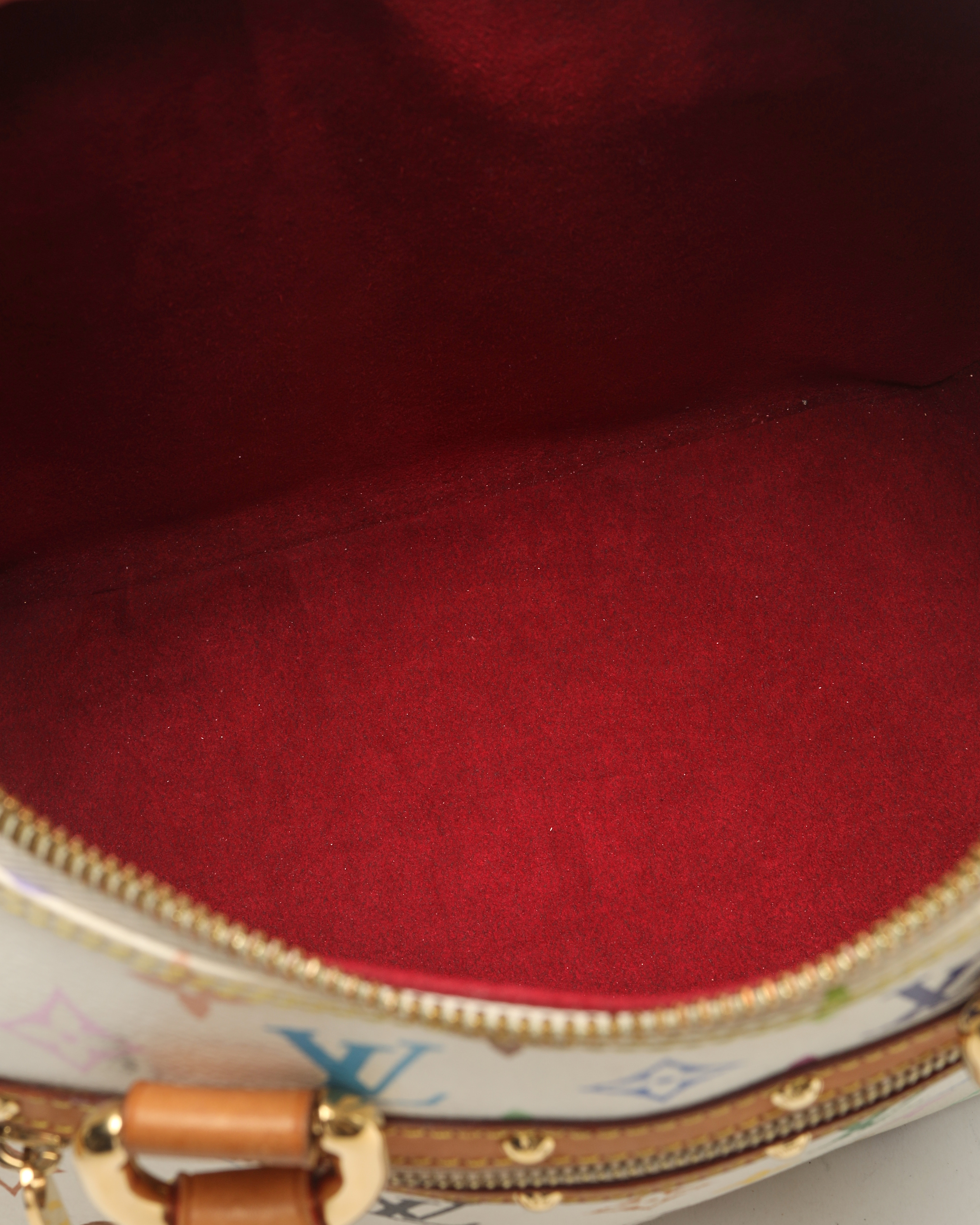 Pre-owned Louis Vuitton Murakami Rita Bag In White