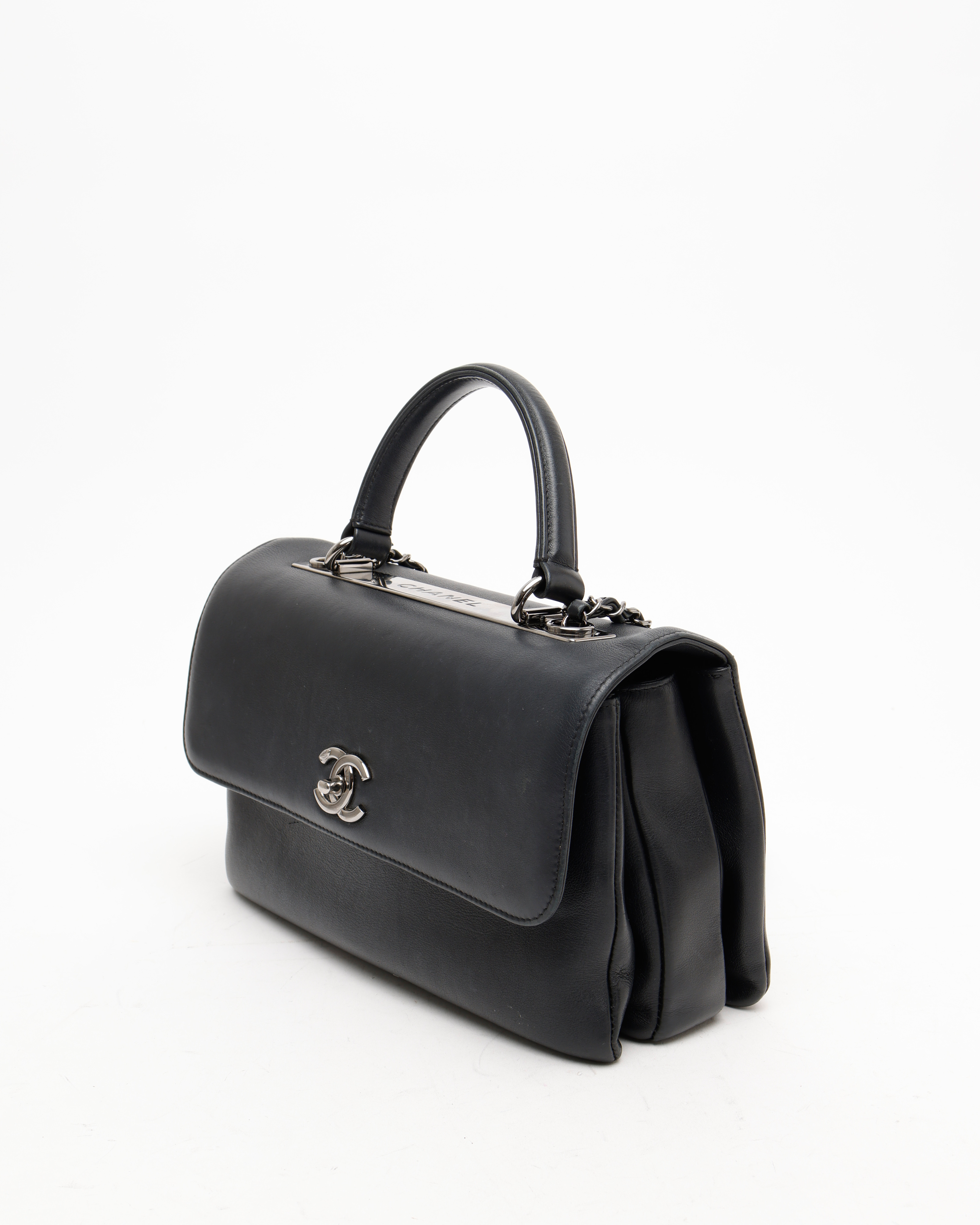 Pre-owned Chanel Medium Calf Trendy Cc Flap Bag