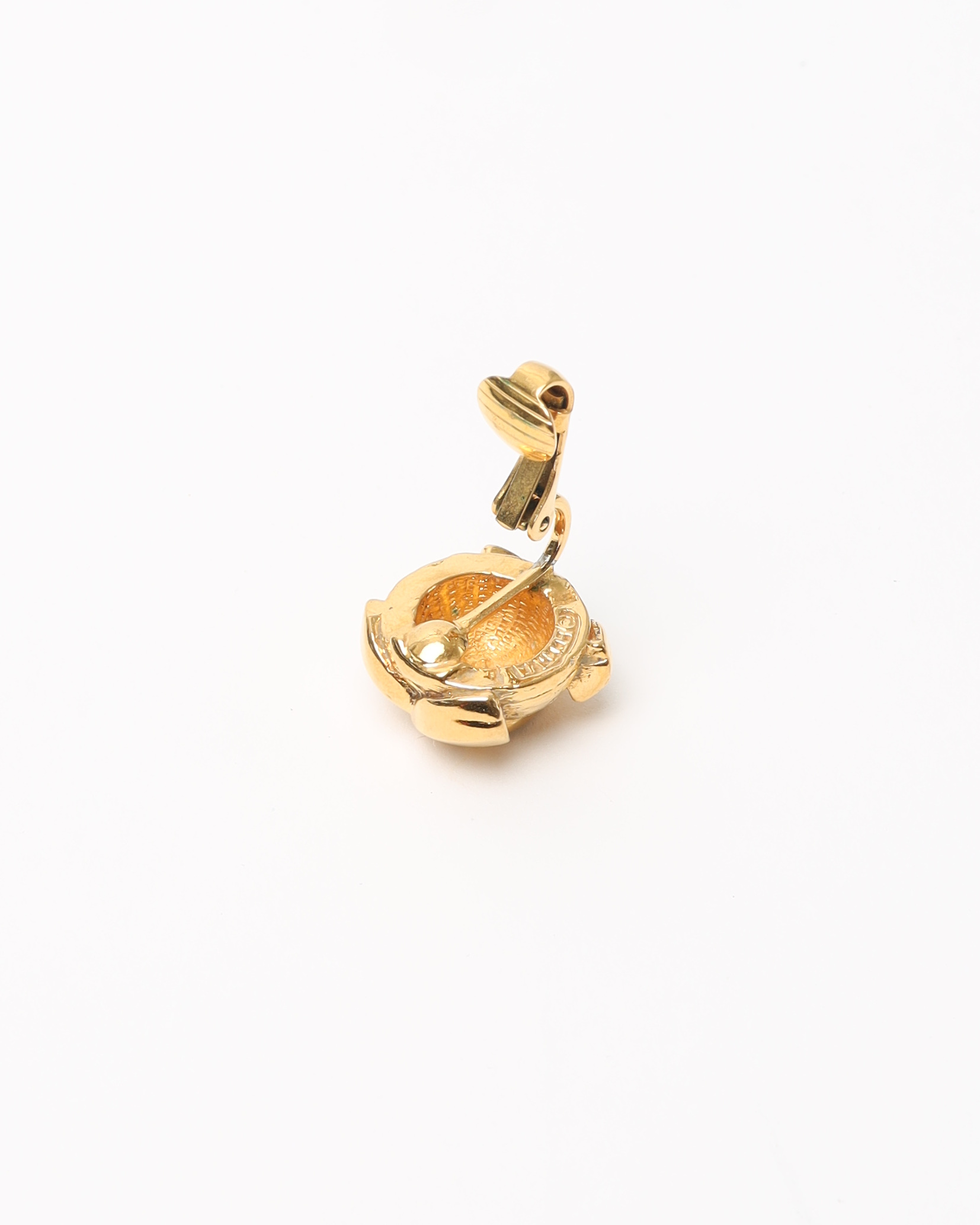 Pre-owned Chanel Coco Mark Vintage Clip-on Earrings