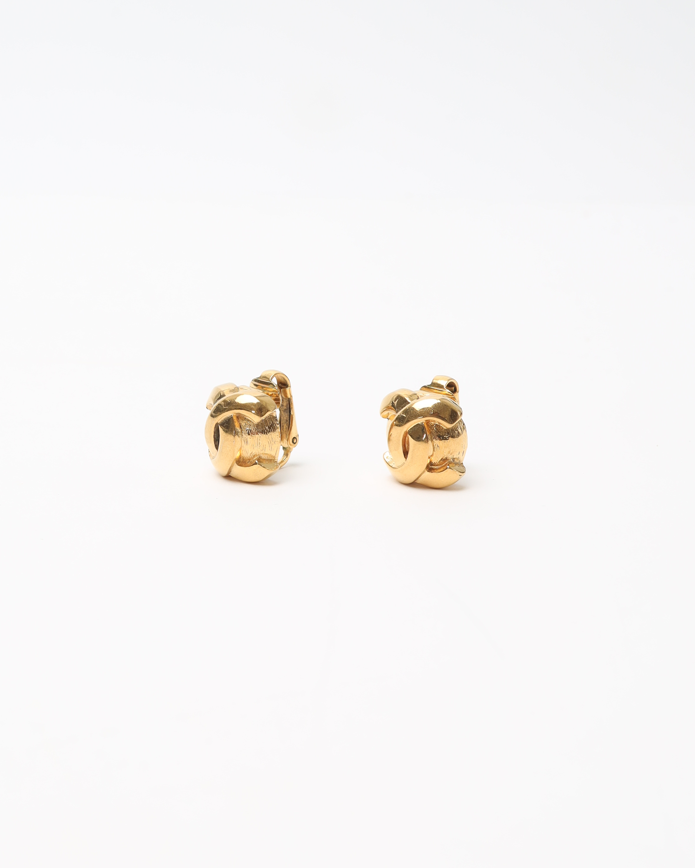 Pre-owned Chanel Coco Mark Vintage Clip-on Earrings