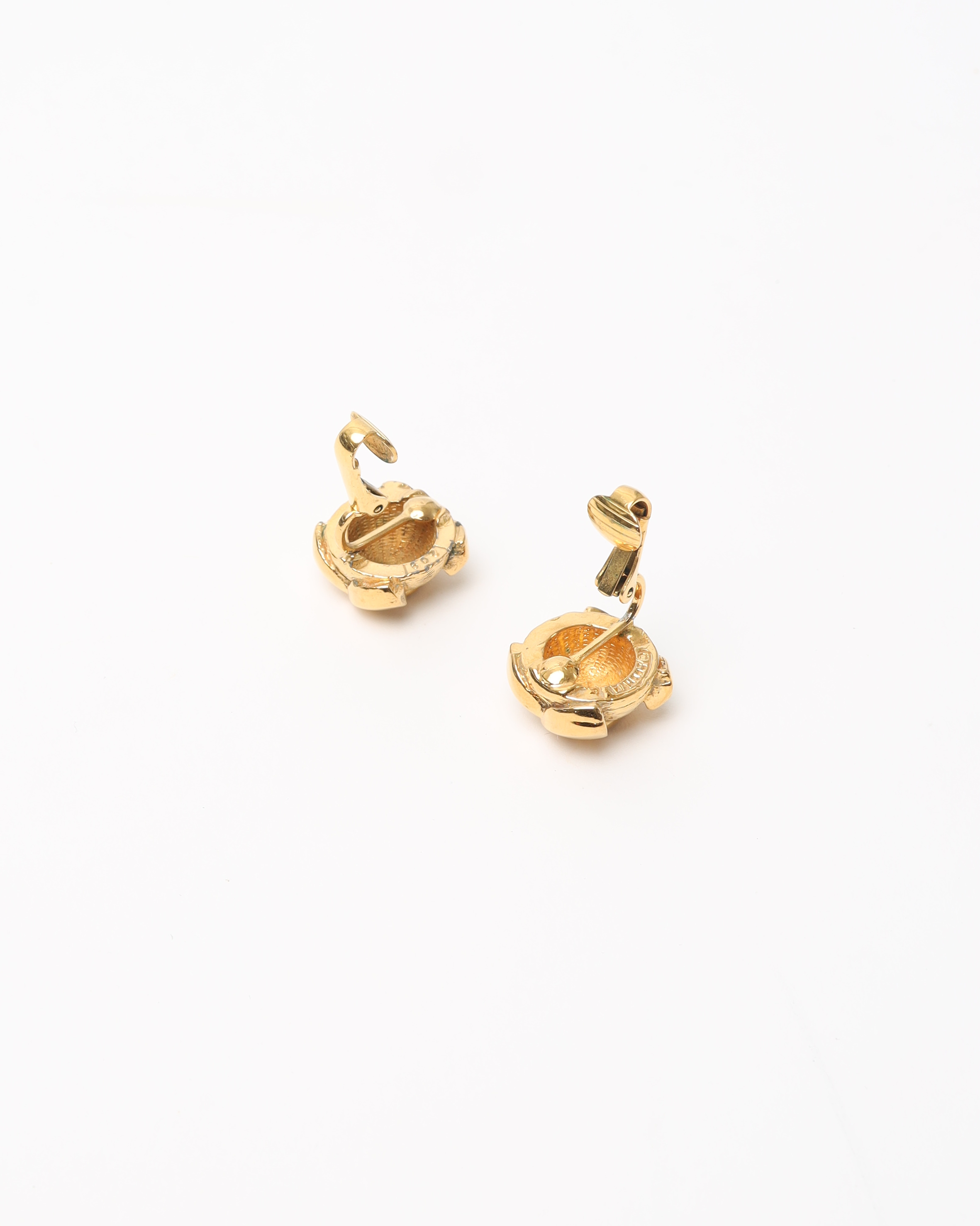 Pre-owned Chanel Coco Mark Vintage Clip-on Earrings