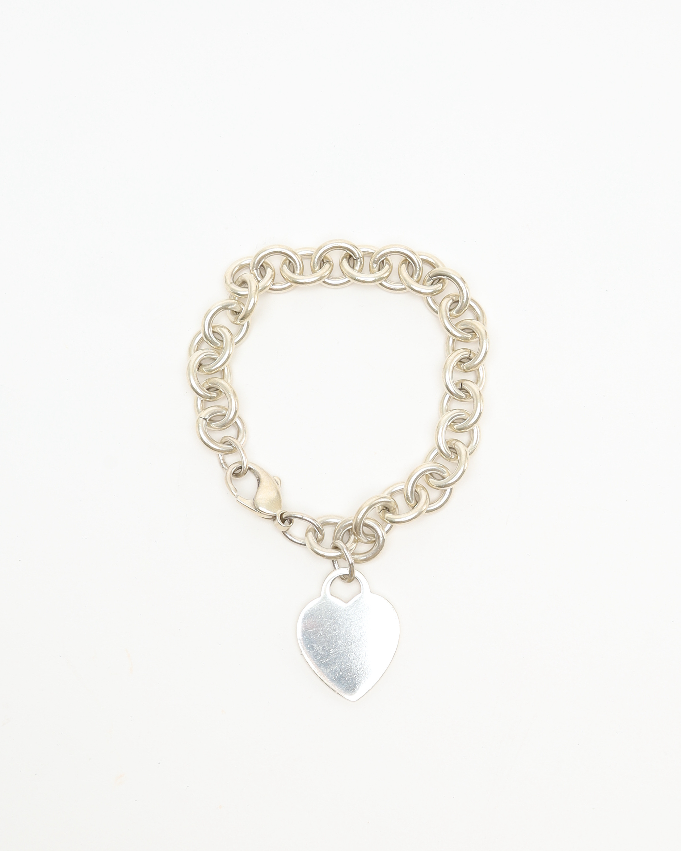 Tiffany & Co Return To Tiffany Heart Charm Silver Bracelet