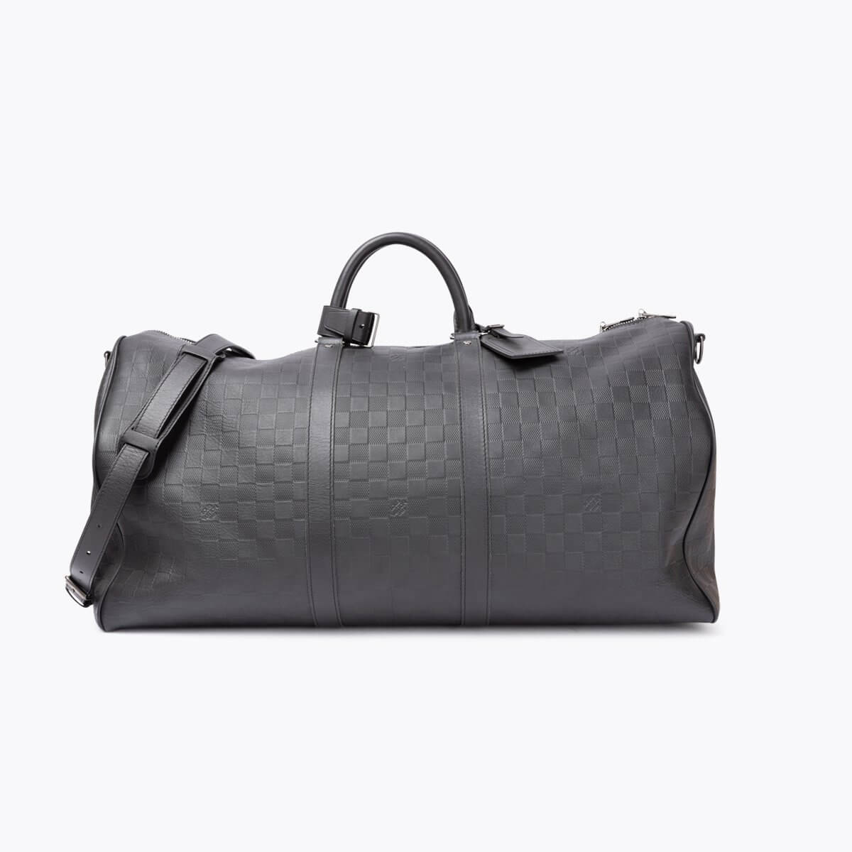 LOUIS VUITTON Keepall Bandouliere Damier Infini Bag 55