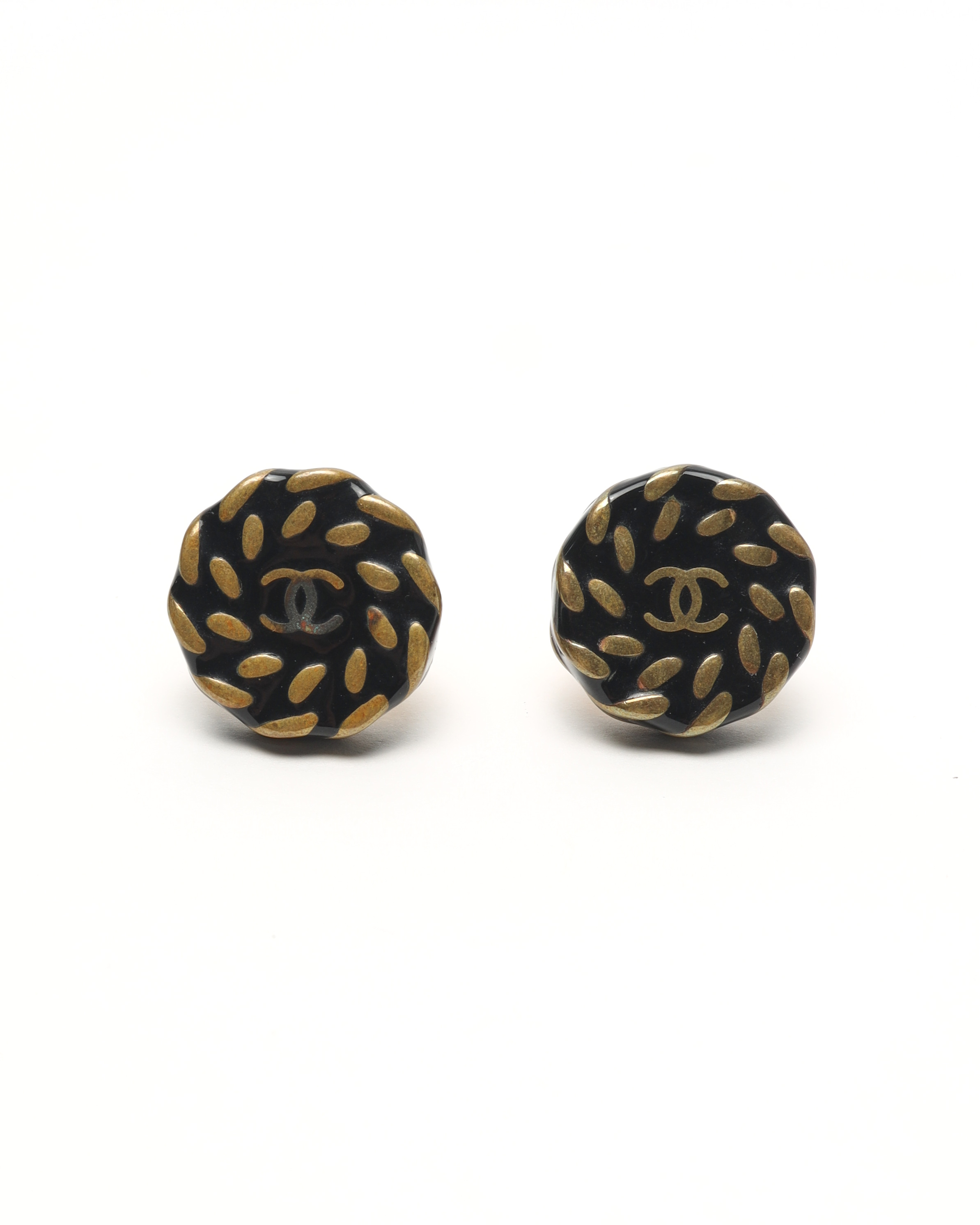 Pre-owned Chanel Coco Mark Clip-on Earrings