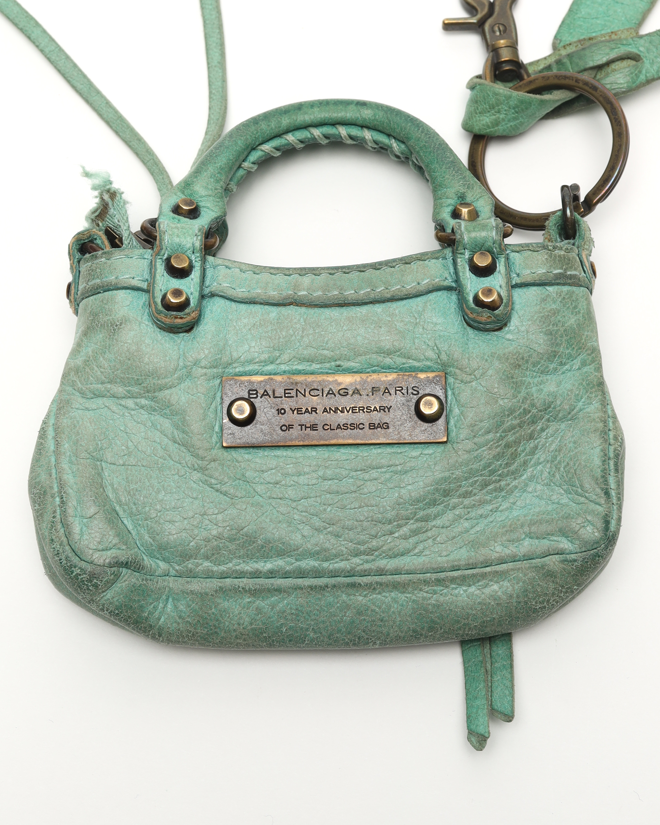 Balenciaga Le City Micro Bag Charm In Multi