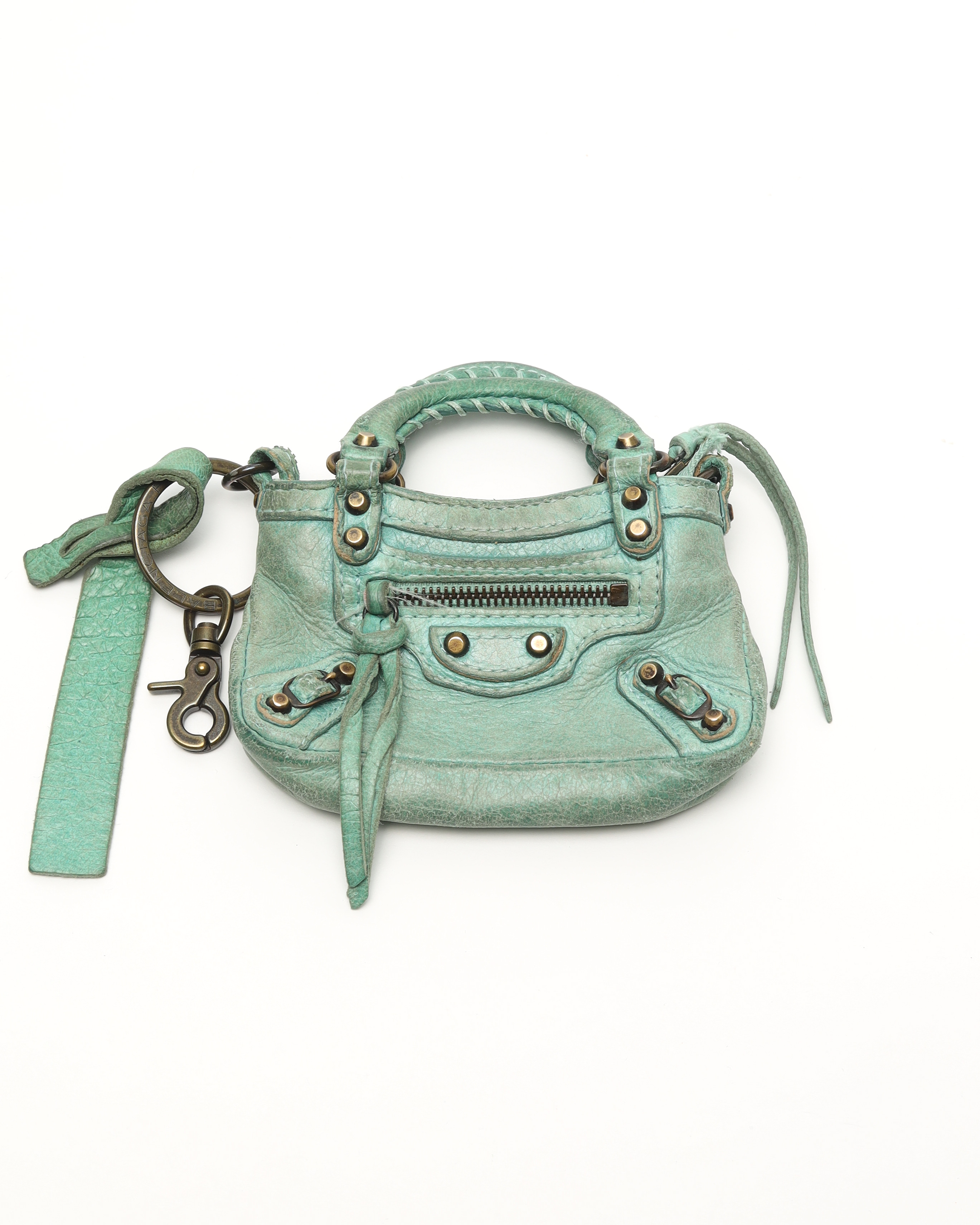 Balenciaga Le City Micro Bag Charm In Multi