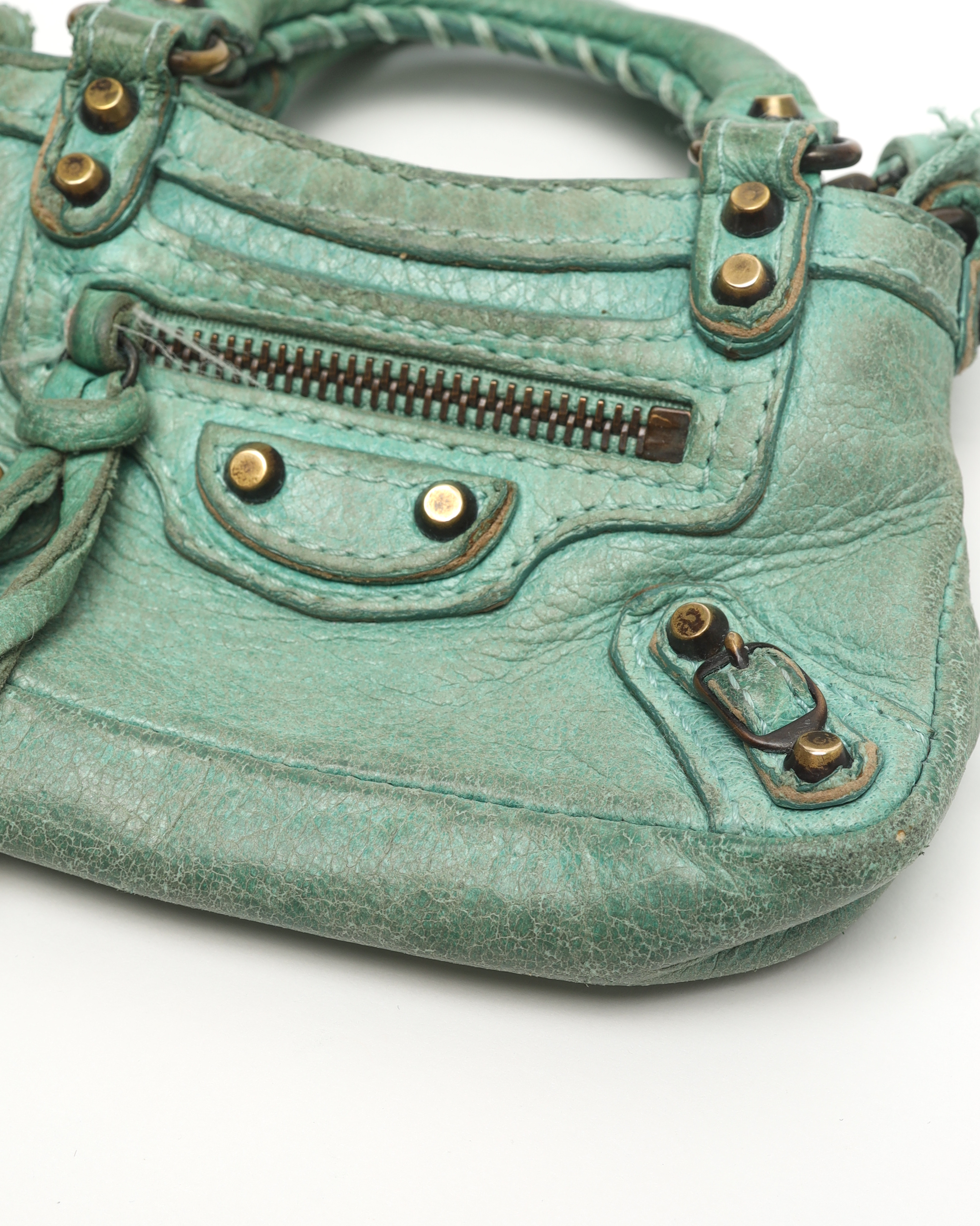 Balenciaga Le City Micro Bag Charm In Multi