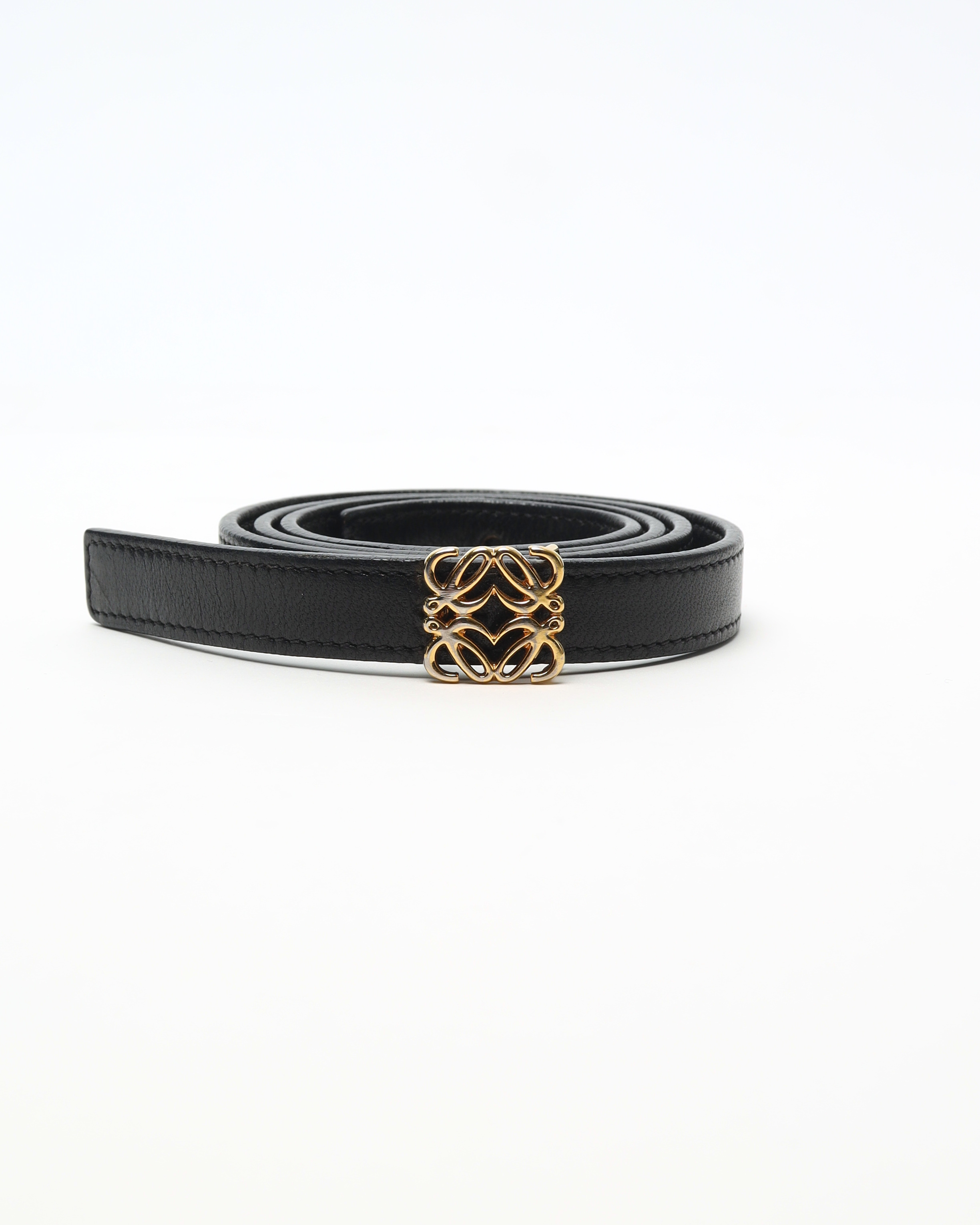 Loewe Anagram Belt In Black