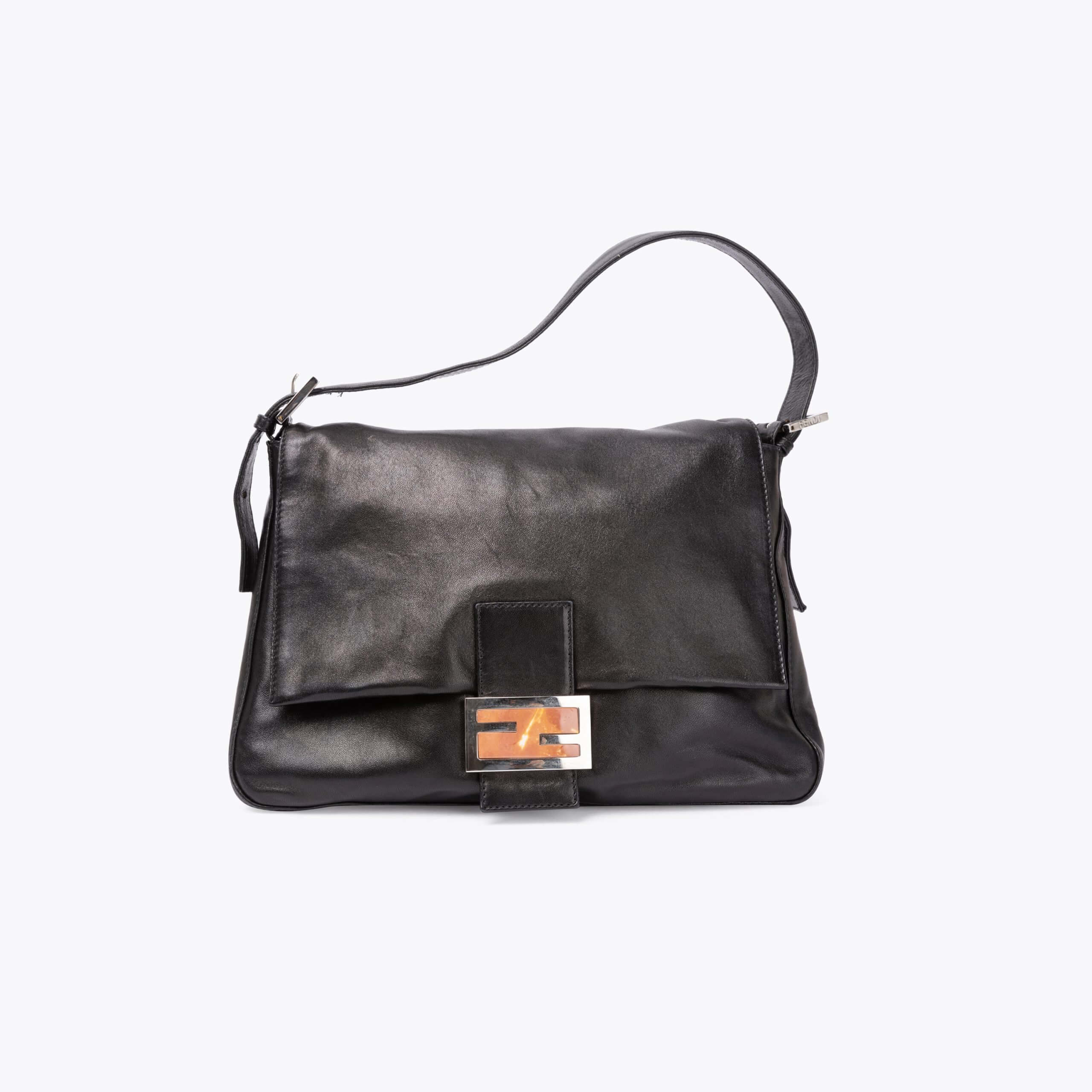 FENDI Leather Mama Baguette Shoulder Bag