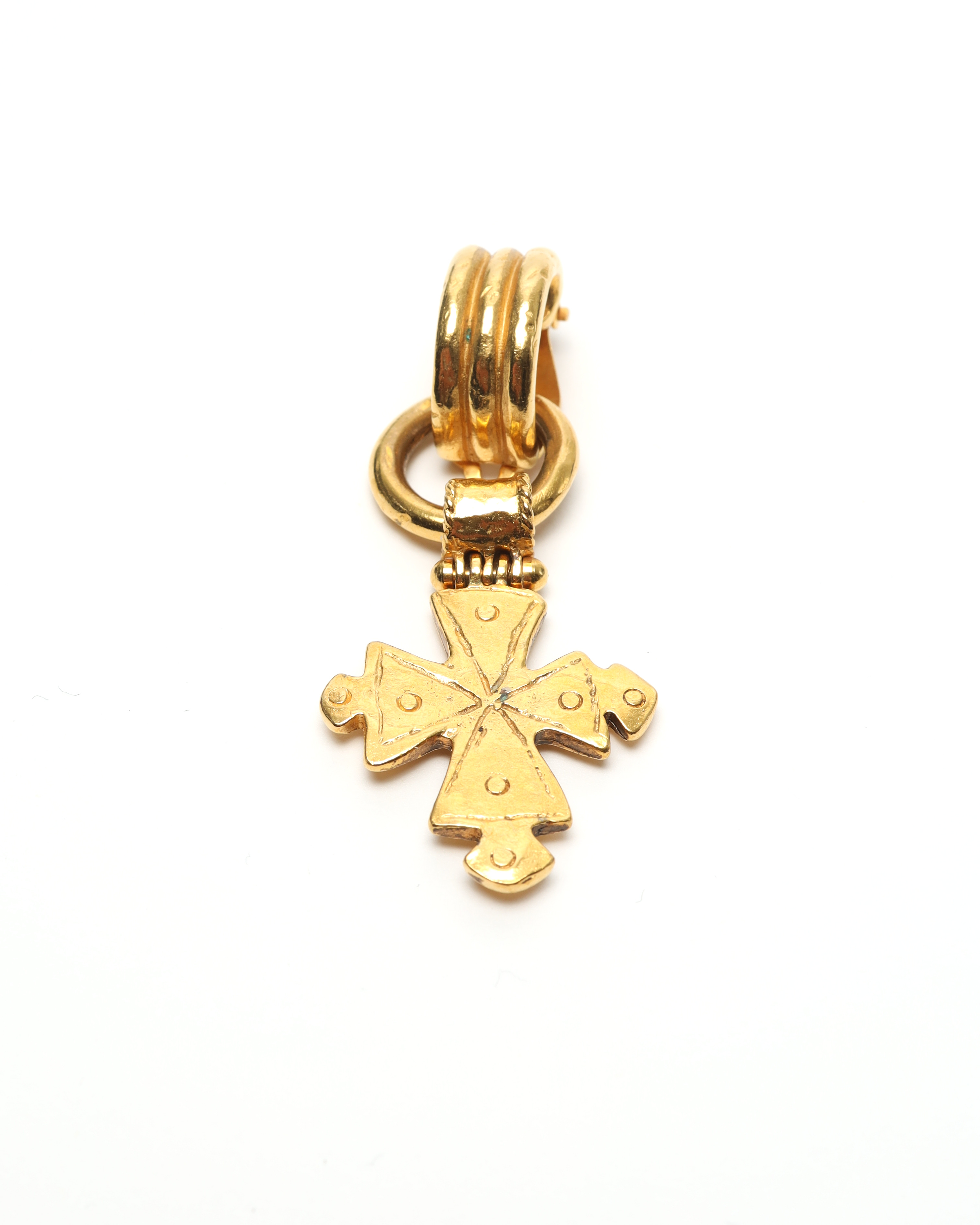 Pre-owned Chanel Gold-tone Dangling Clip-on Earrings