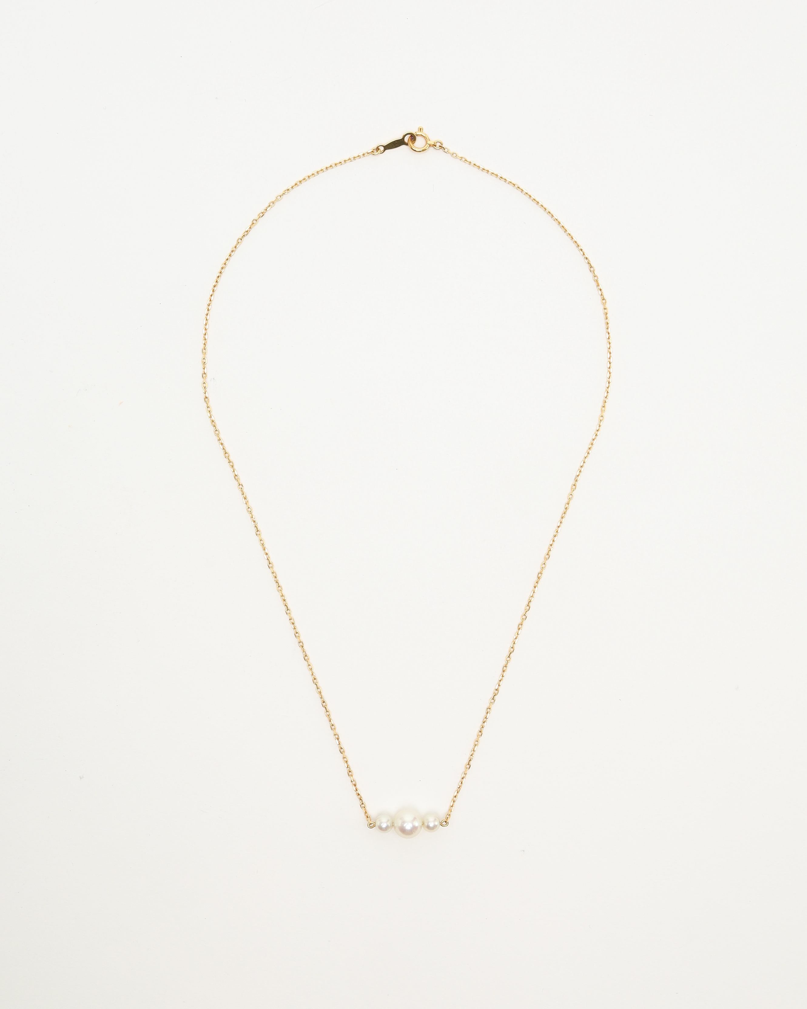 Mikimoto Pearl 18k Yellow Gold Necklace