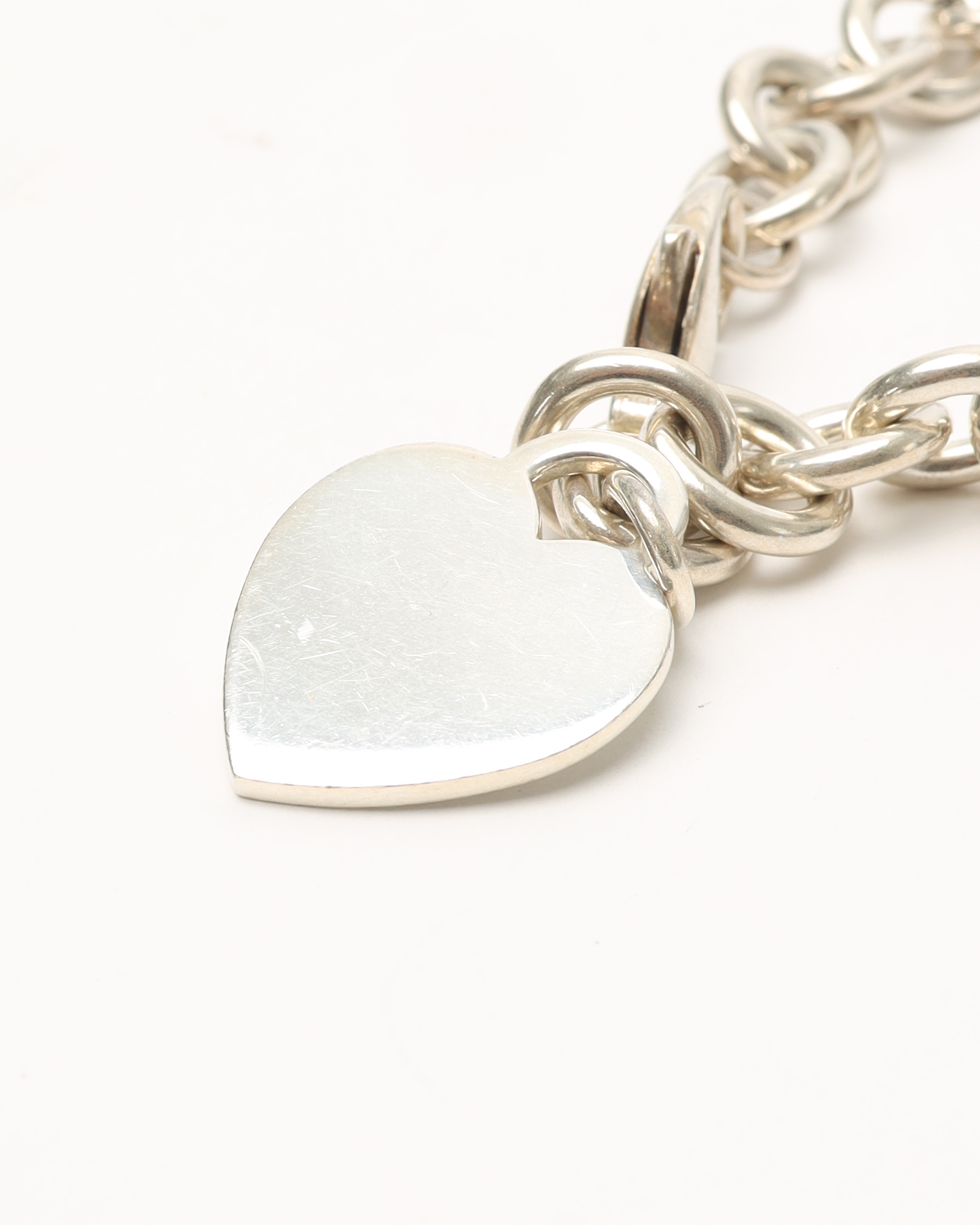 Tiffany & Co Return To Tiffany Heart Charm Silver Bracelet