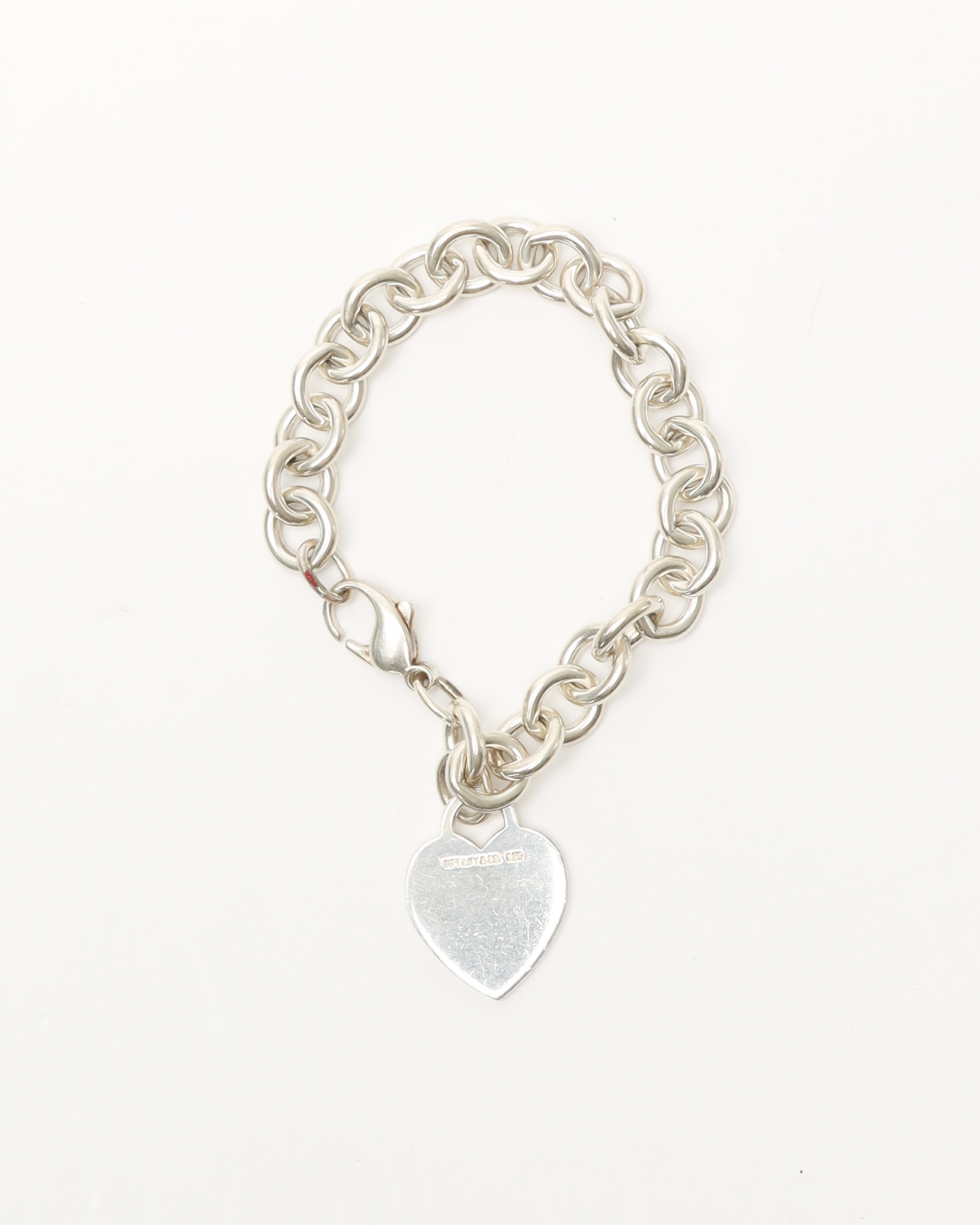 Tiffany & Co Return To Tiffany Heart Charm Silver Bracelet