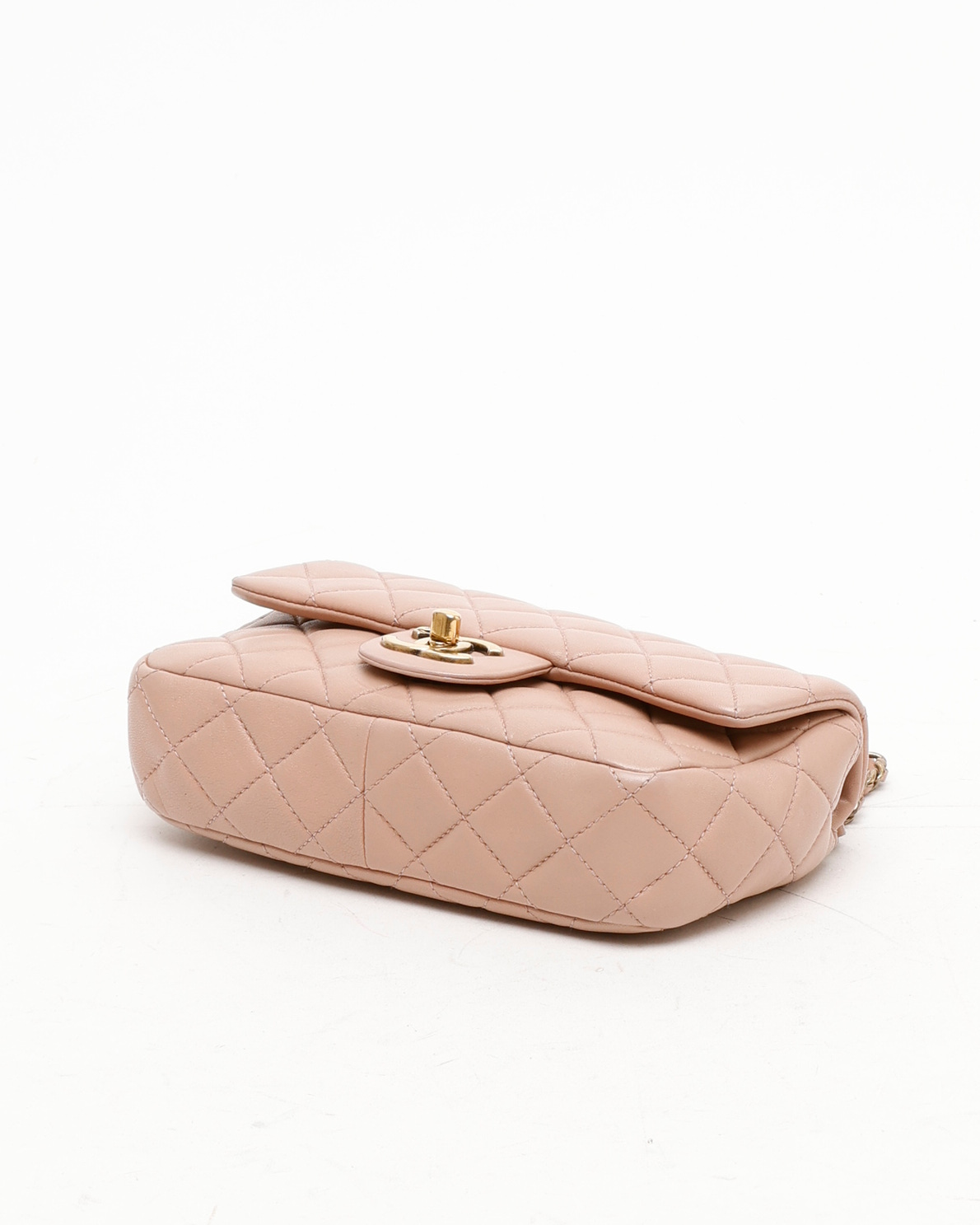 Pre-owned Chanel Classic Mini Rectangular Single Flap Bag In Pink