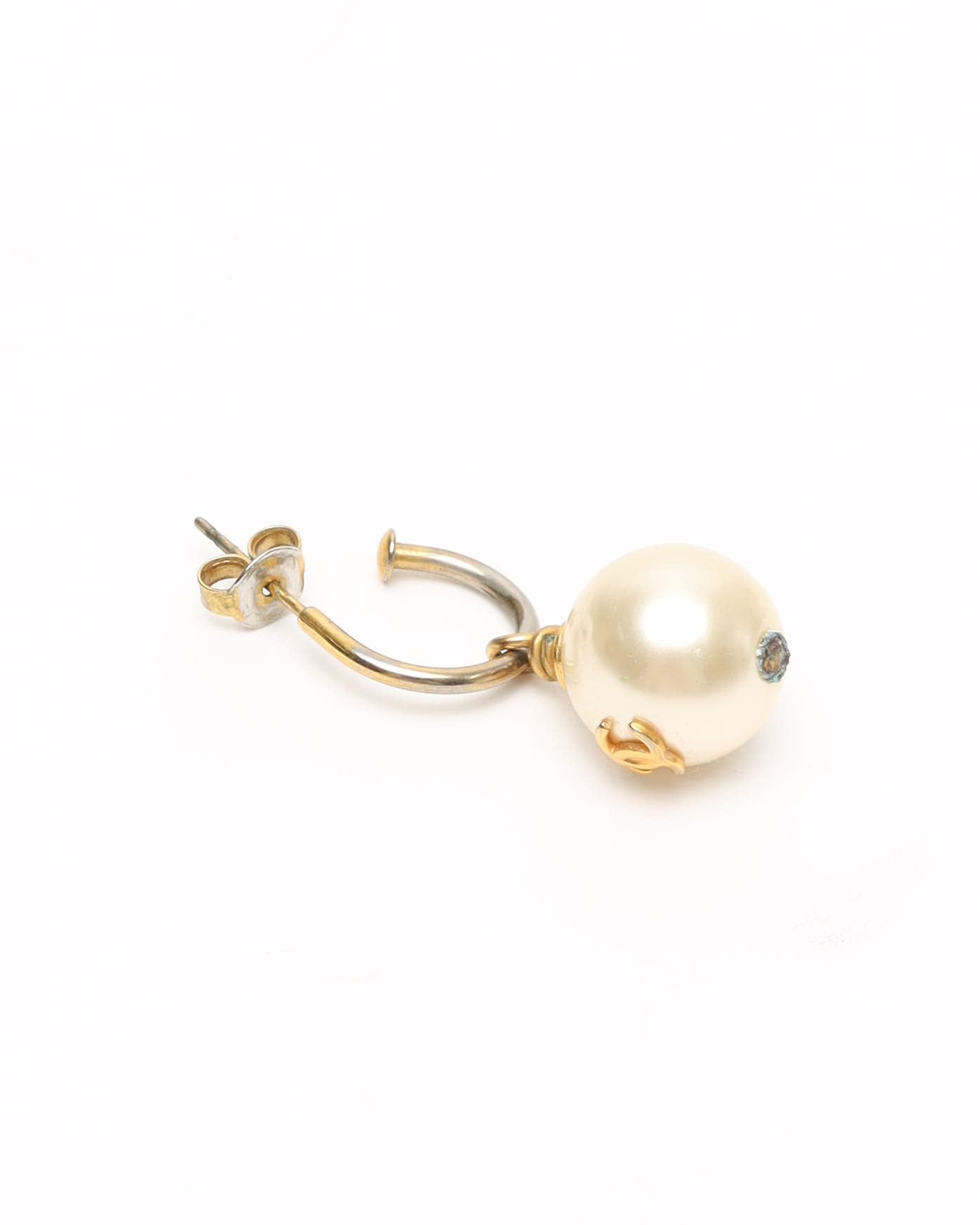 Pre-owned Chanel Coco Mark Pearls Drop Earrings