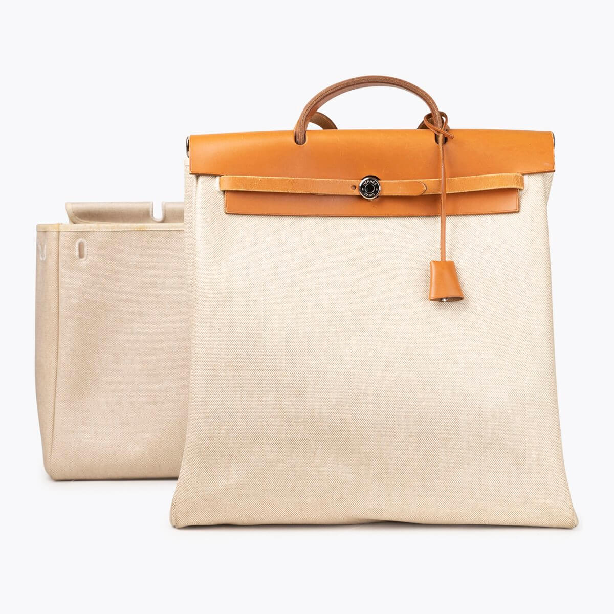 HERMÈS Toile Herbag 39